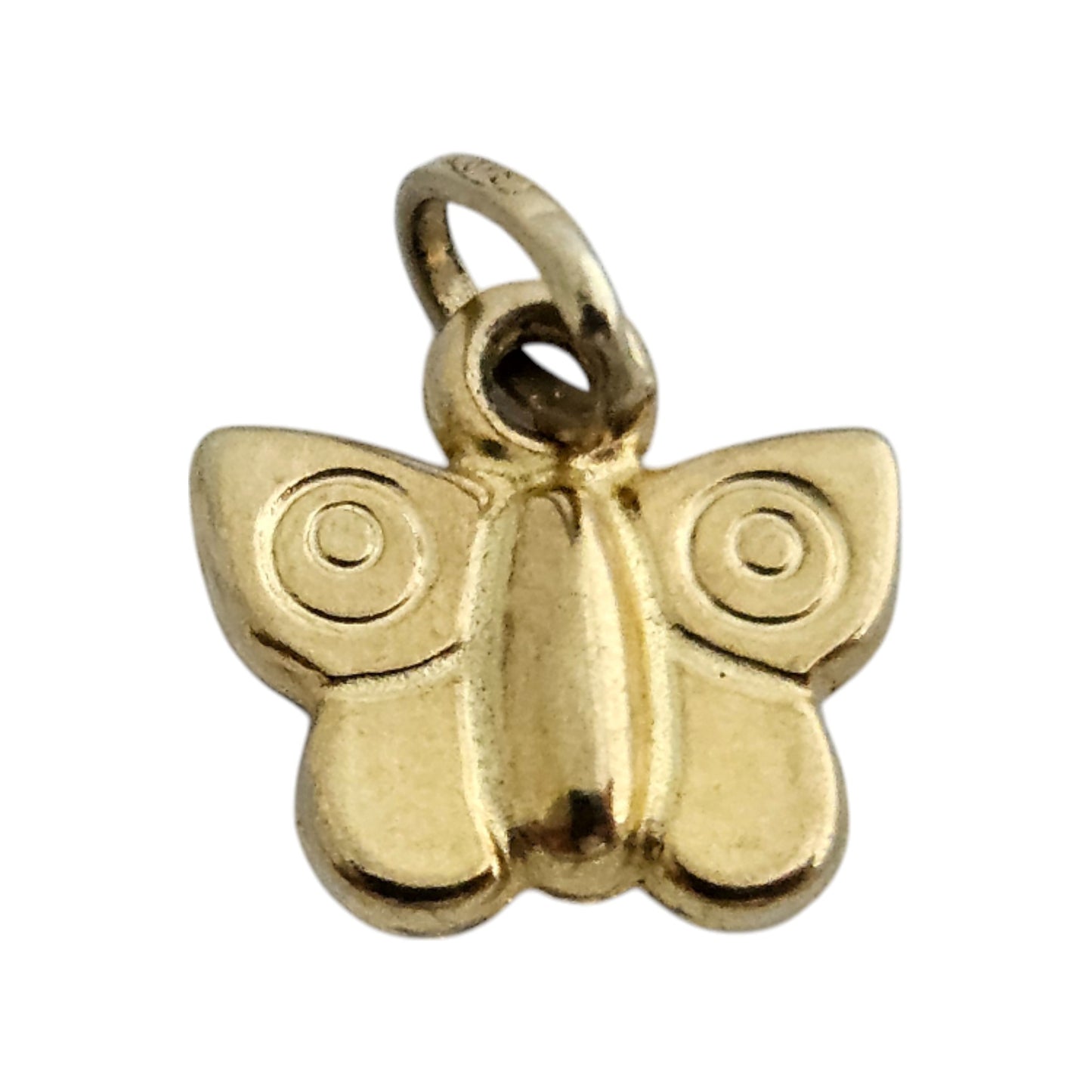 Petite 9ct 375 Yellow Gold Butterfly Charm L 9 mm 0.3 g