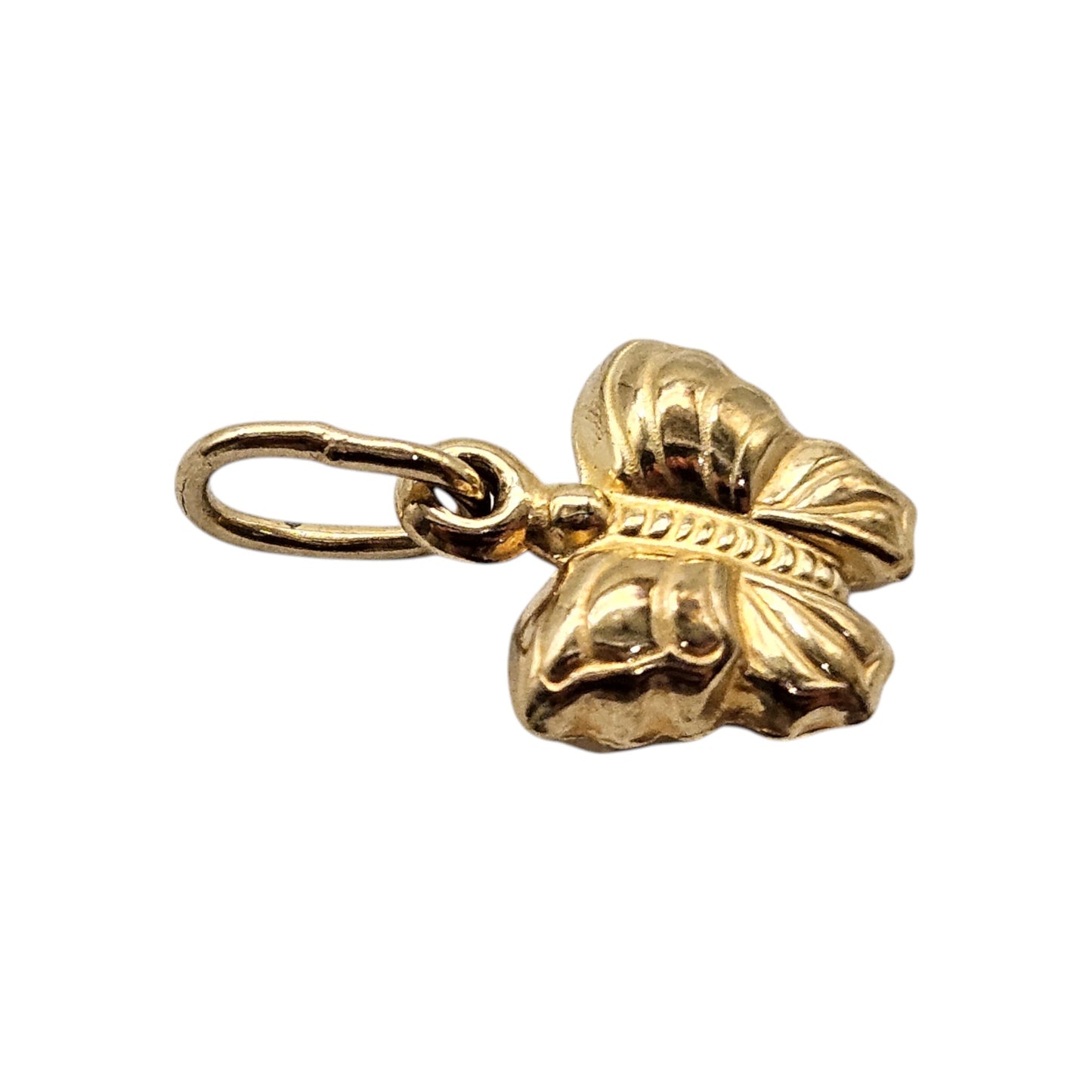 9ct 375 Yellow Gold Butterfly Charm L 1.1 cm 0.8 g.