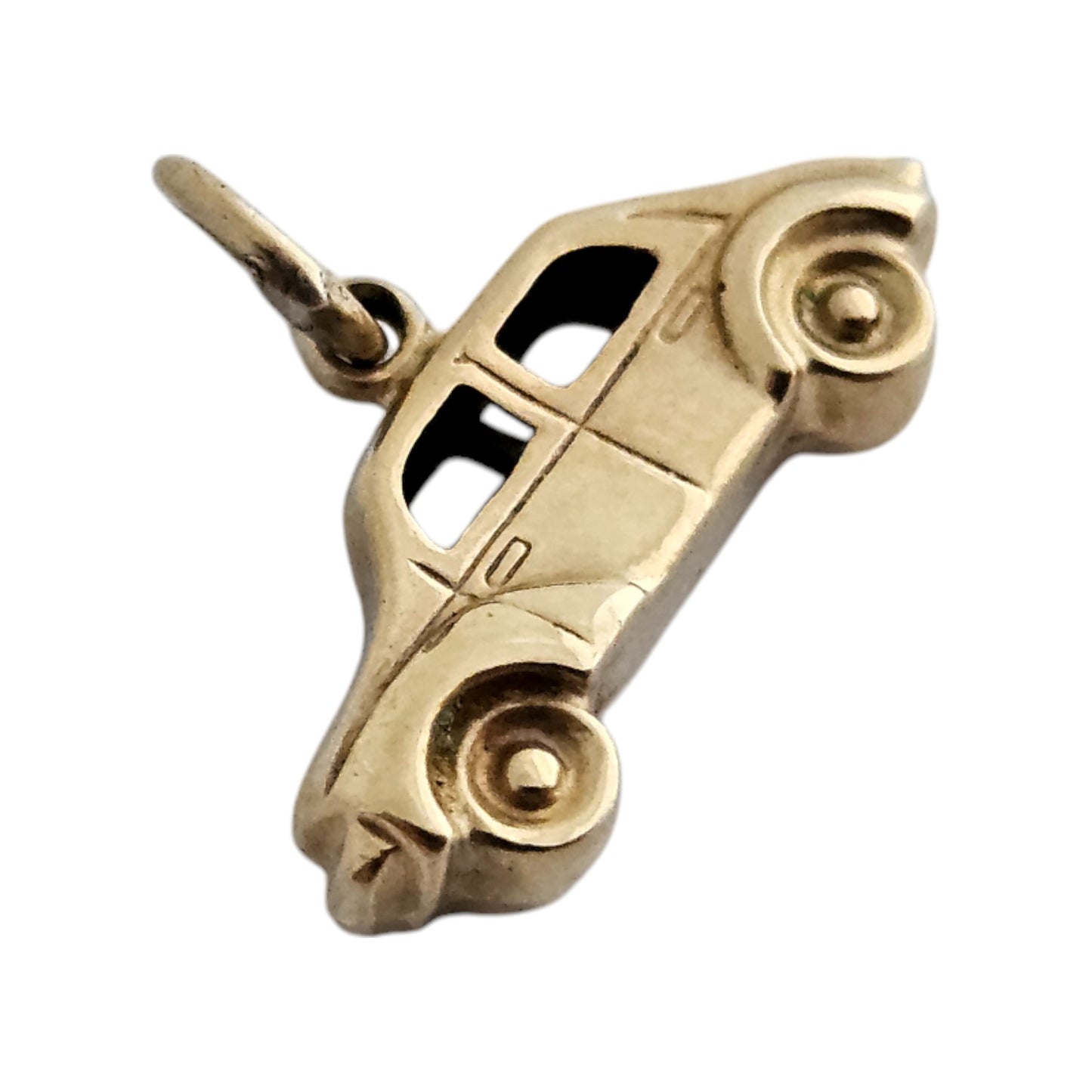 9ct 375 Yellow Gold Vintage Car Charm 1965 L 1.8 cm 0.6 g.