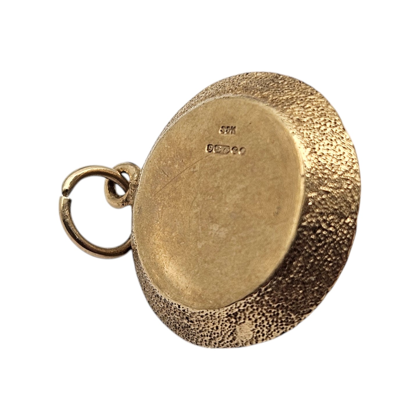 9ct 375 Yellow Gold Articulated Casino Roulette Gambling Charm 1971 5.1 g