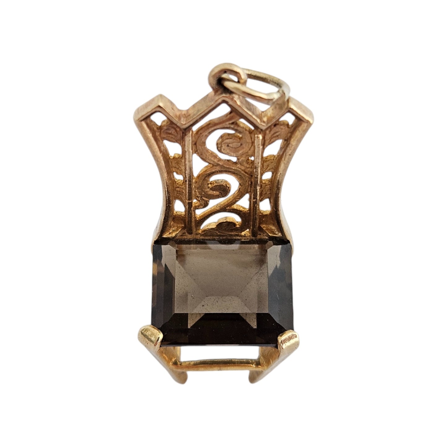 9ct 375 Yellow Gold Chair Charm 1967 L 2.7 cm 4.4 g