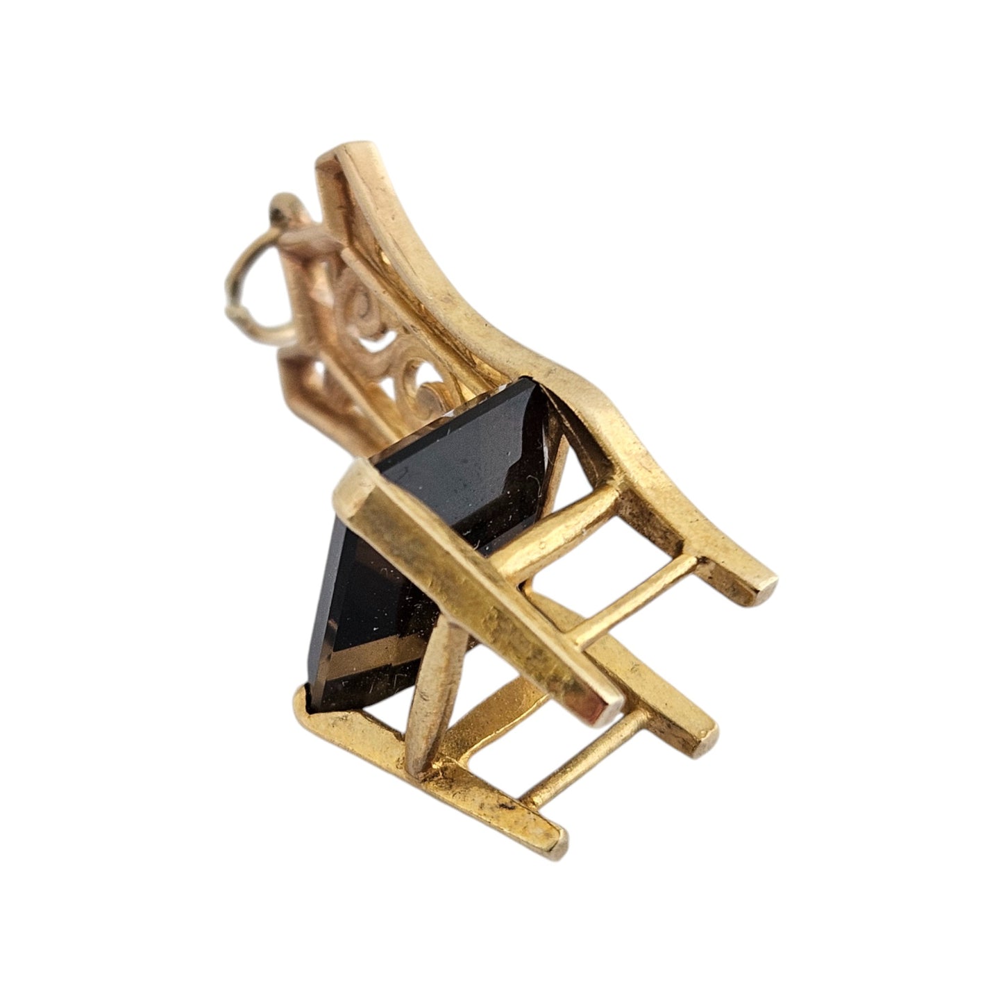 9ct 375 Yellow Gold Chair Charm 1967 L 2.7 cm 4.4 g