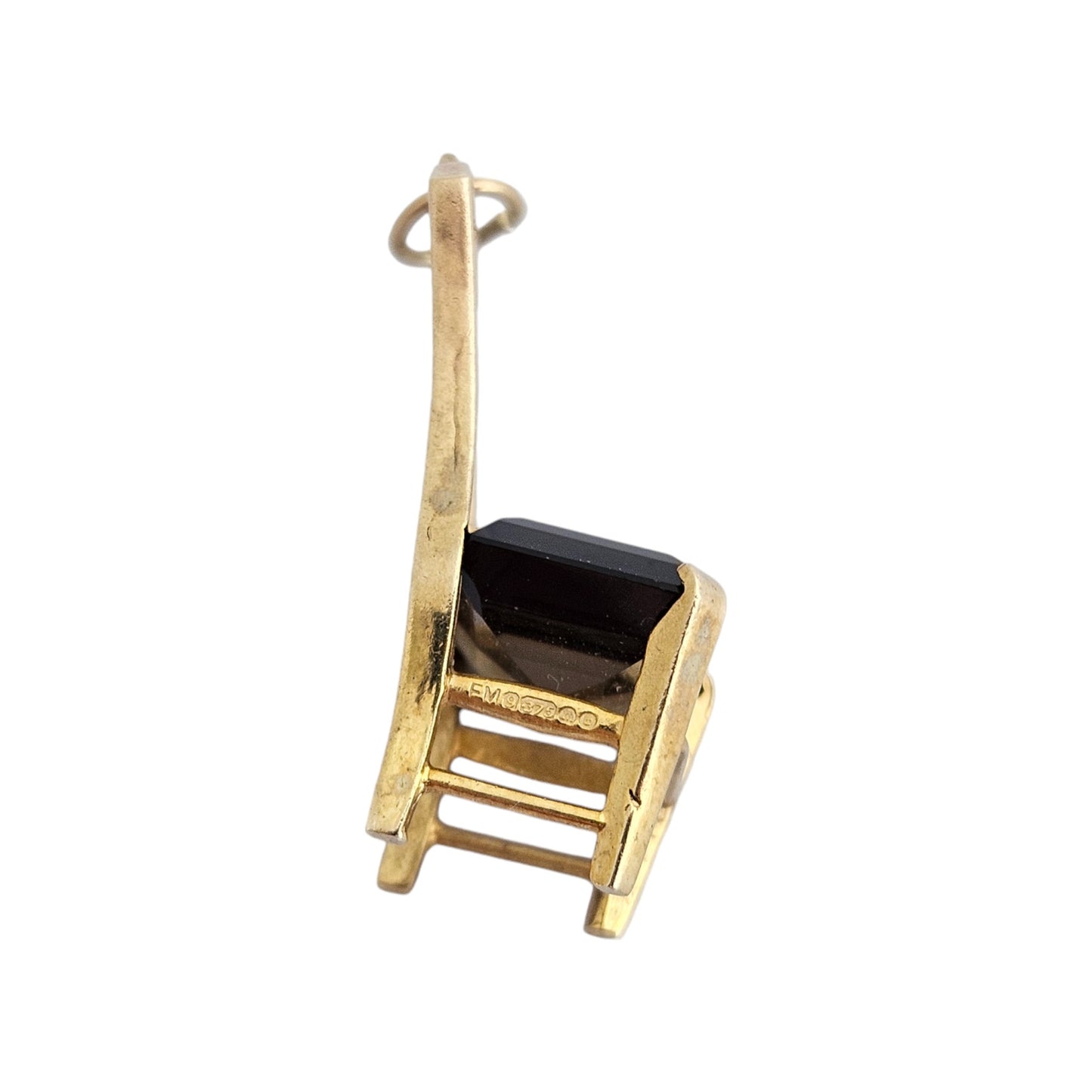9ct 375 Yellow Gold Chair Charm 1967 L 2.7 cm 4.4 g