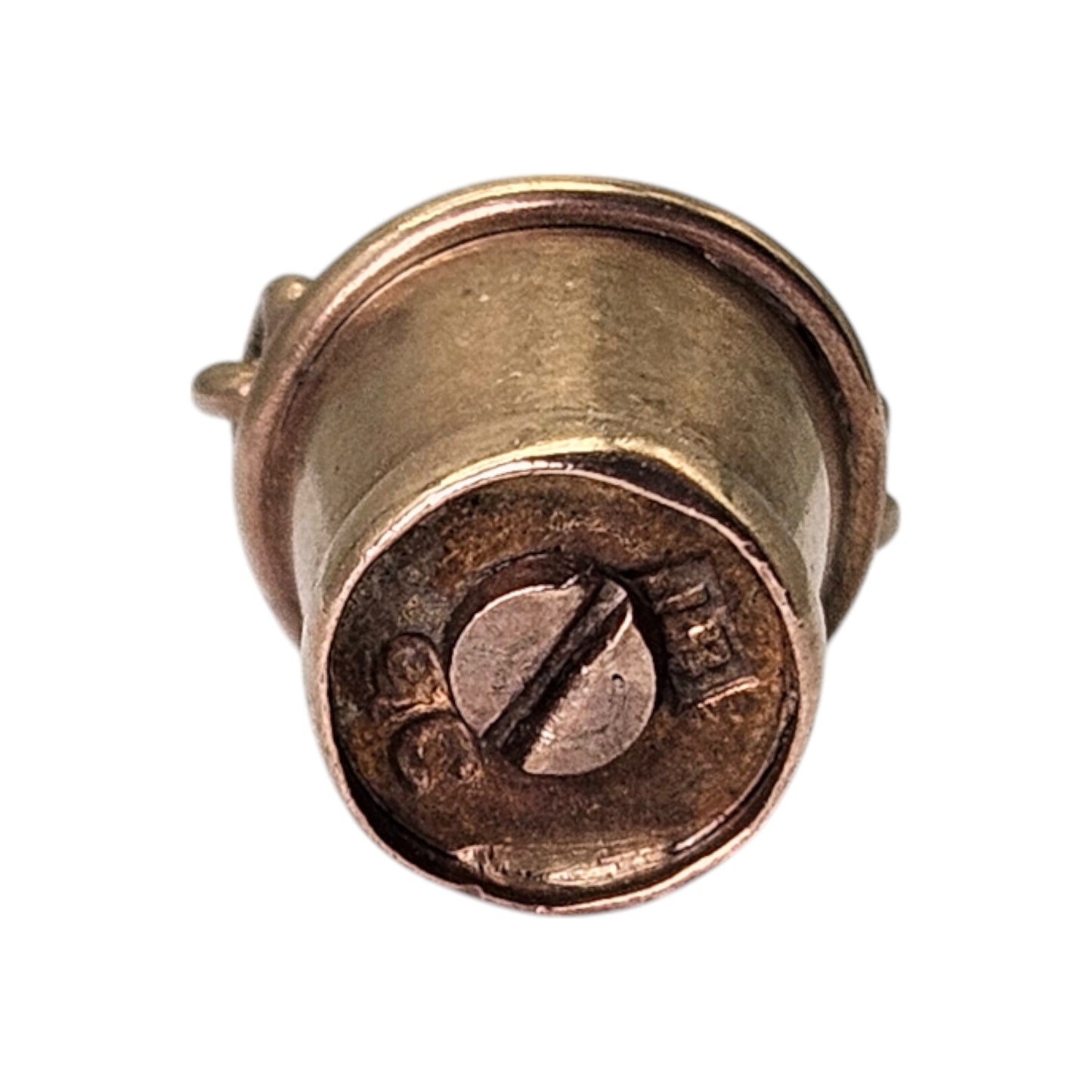 9ct Yellow Gold Champagne Bucket Charm L 1.6 cm 2.1 g.