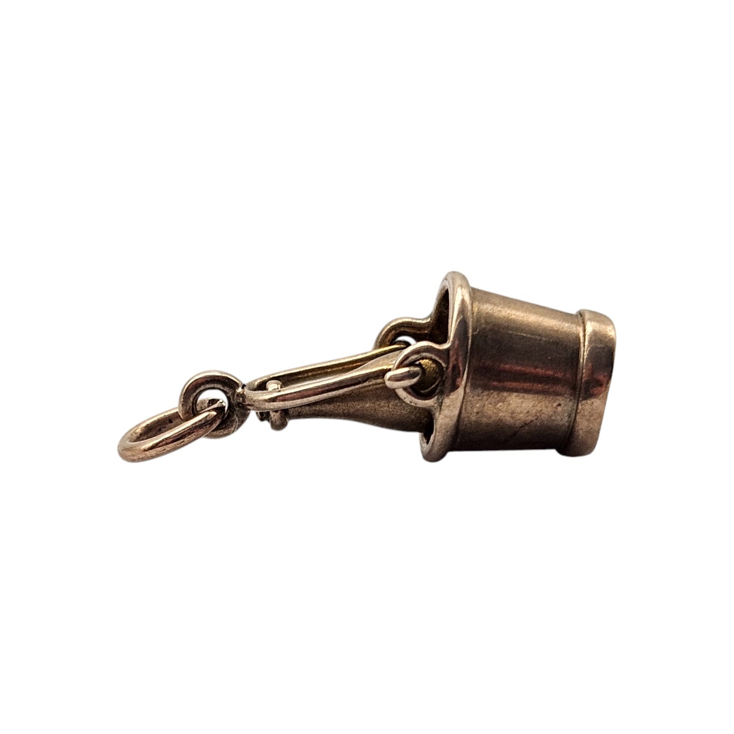 9ct Yellow Gold Champagne Bucket Charm L 1.6 cm 2.1 g.