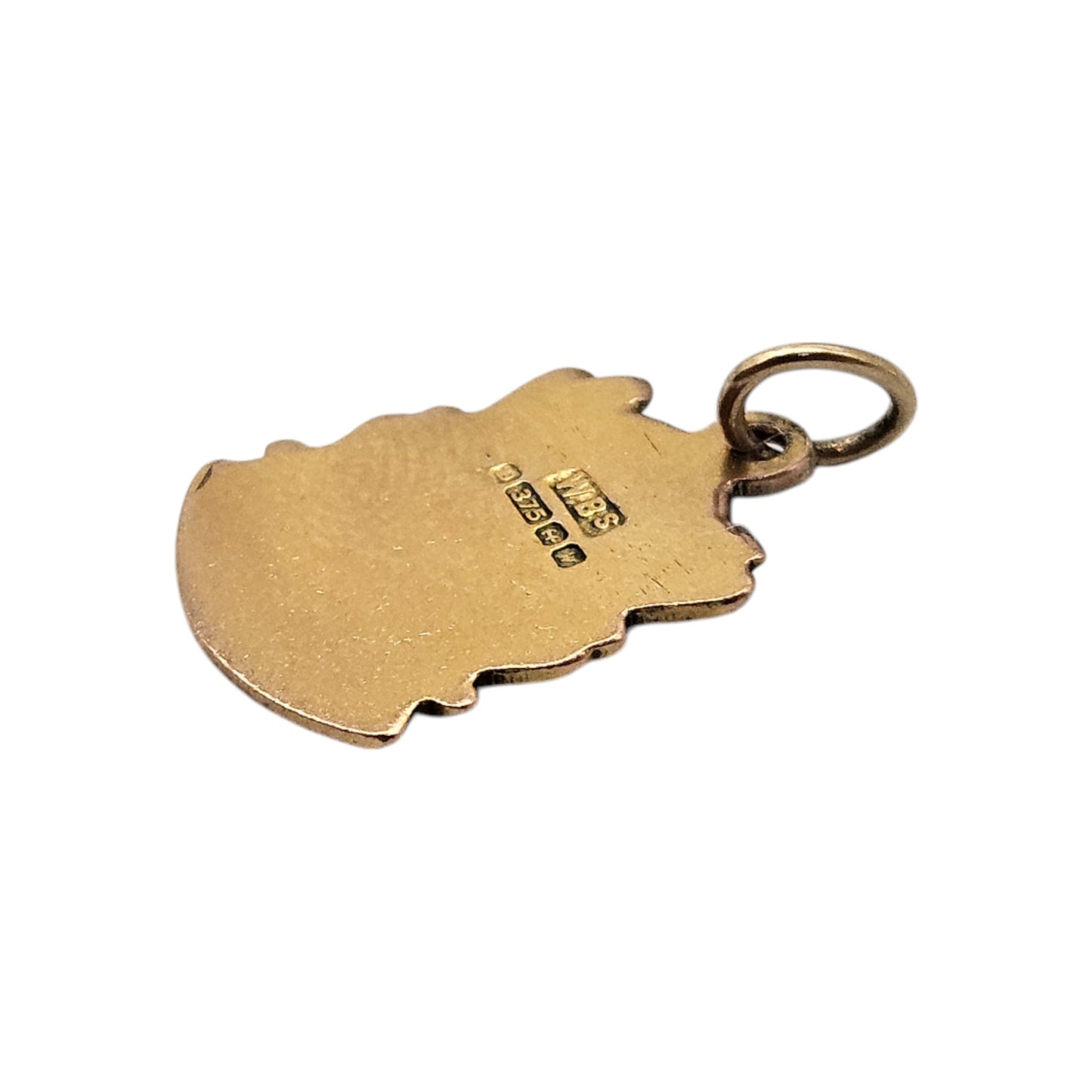 9ct 375 Yellow Gold & Enamel Chester Charm 1971 L 1.2 cm 1.2 g.
