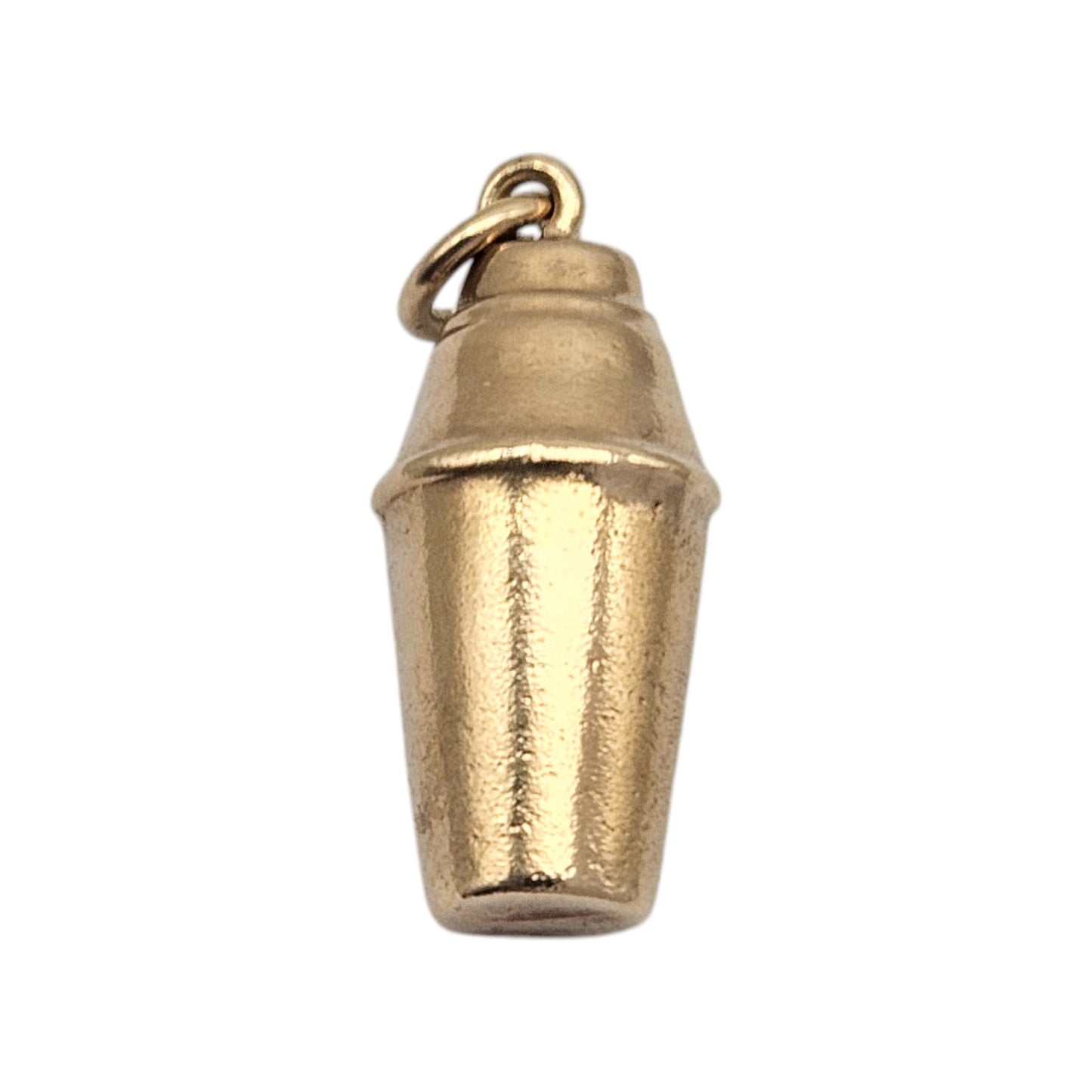 9ct 375 Yellow Gold Cocktail Shaker Charm c.1963 L 1.6 cm 1.0 g.