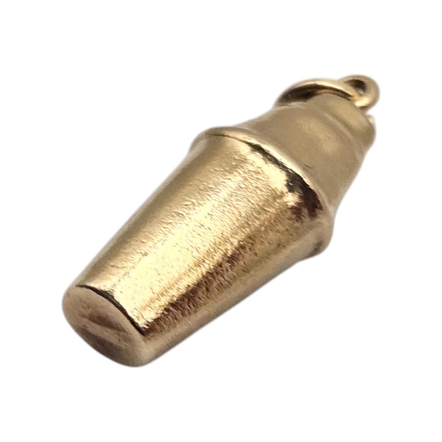 9ct 375 Yellow Gold Cocktail Shaker Charm c.1963 L 1.6 cm 1.0 g.