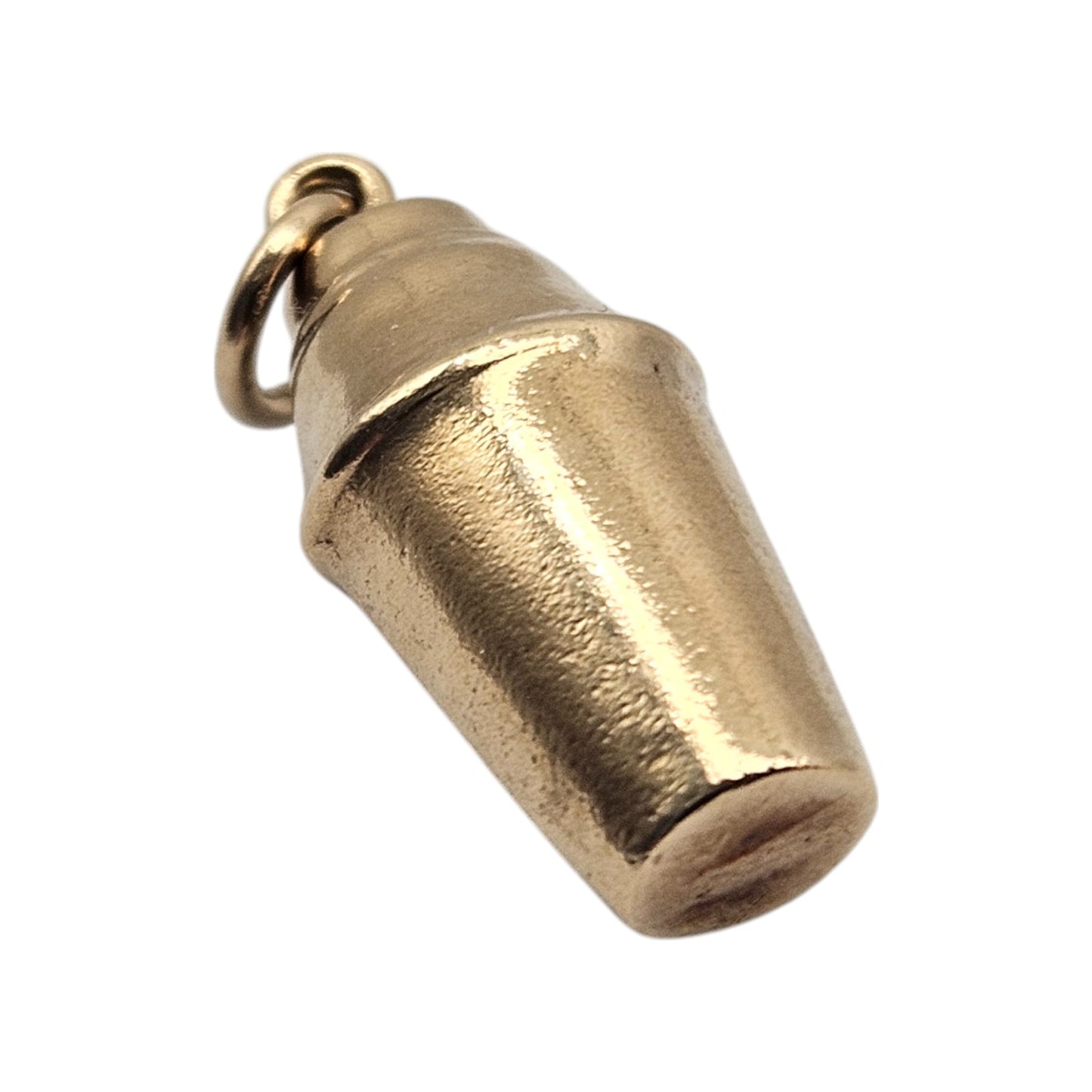 9ct 375 Yellow Gold Cocktail Shaker Charm c.1963 L 1.6 cm 1.0 g.