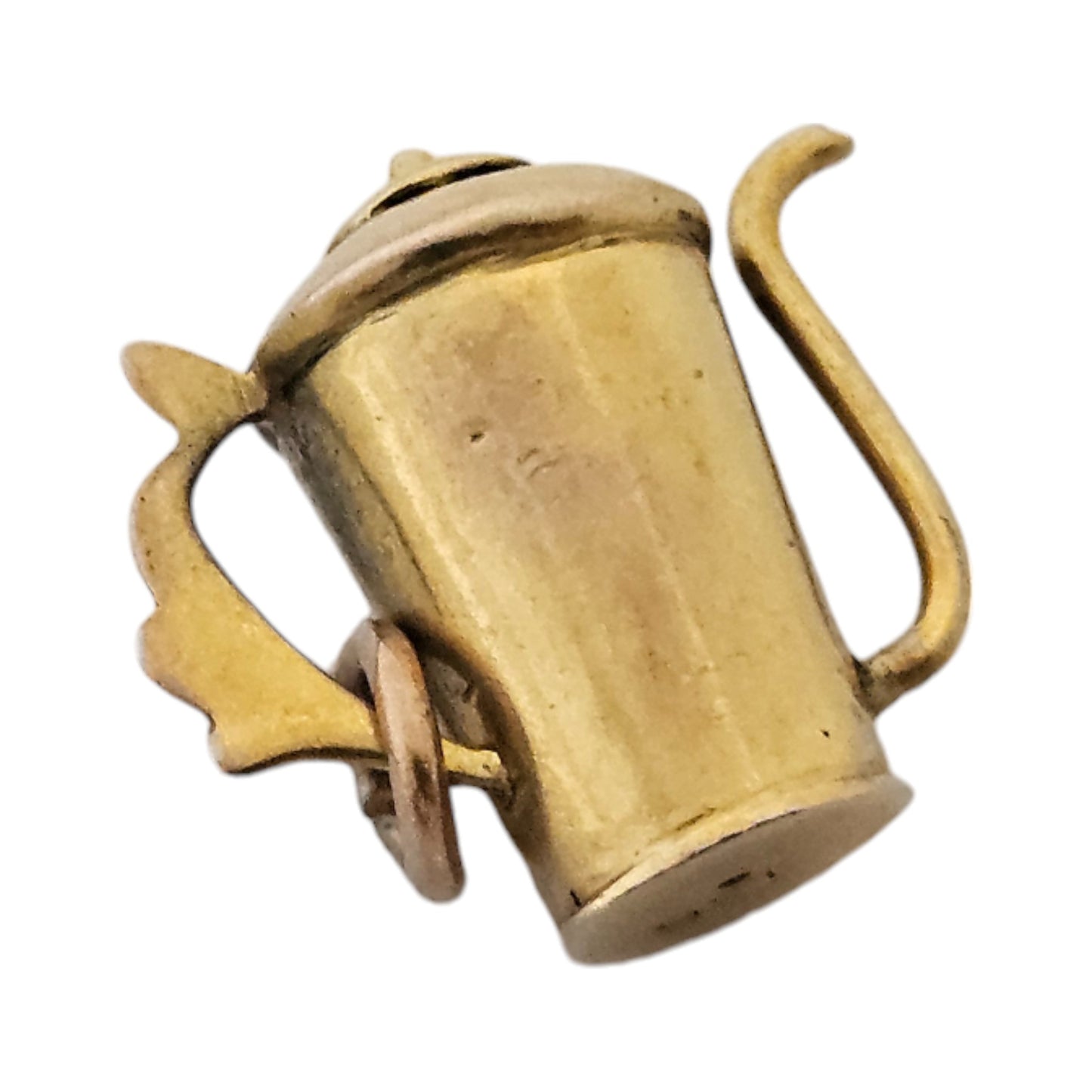 9ct Yellow Gold Coffee Pot Charm c.1960's L 1.5 cm 1.5 g.
