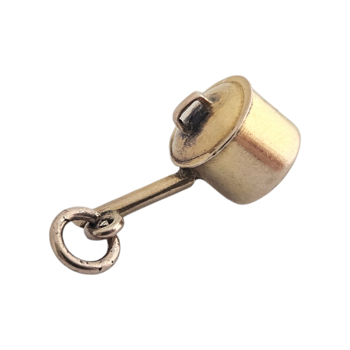 9ct Yellow Gold Cooking Pot Charm c.1940's L 1.4 cm 0.6 g