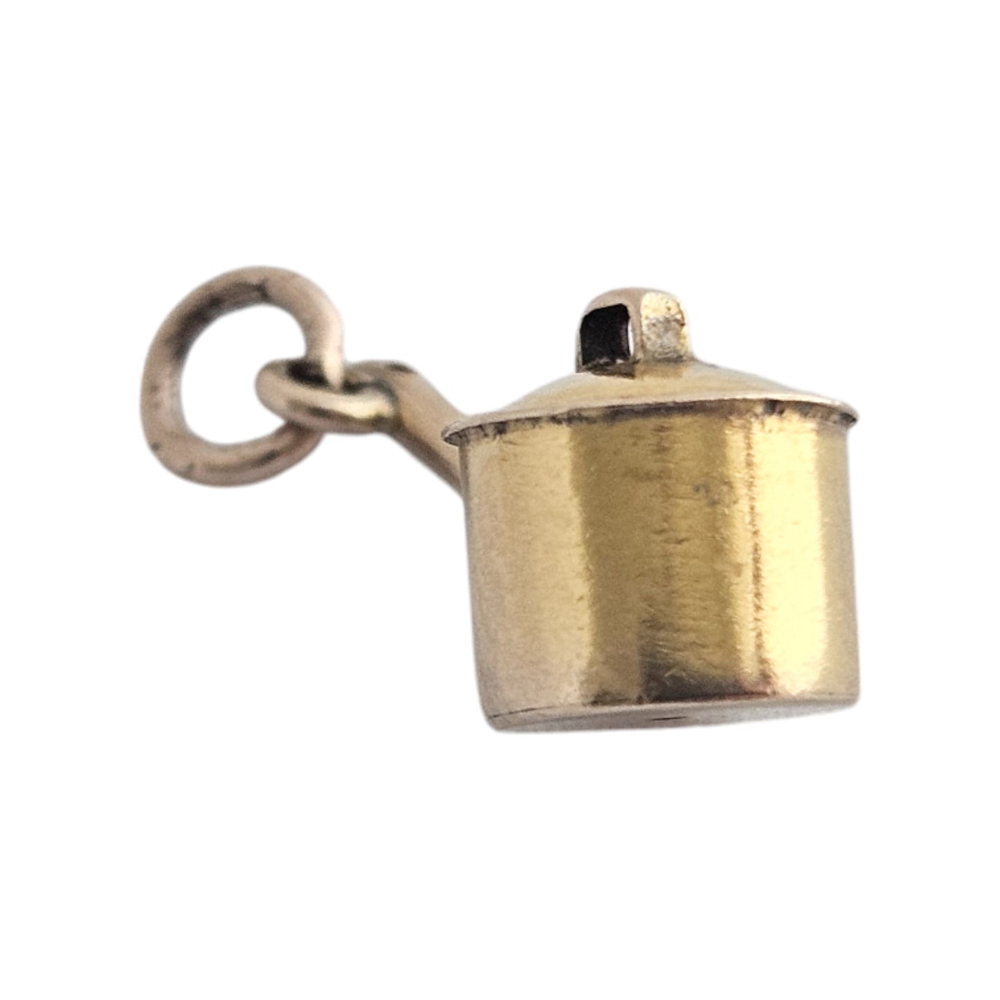 9ct Yellow Gold Cooking Pot Charm c.1940's L 1.4 cm 0.6 g