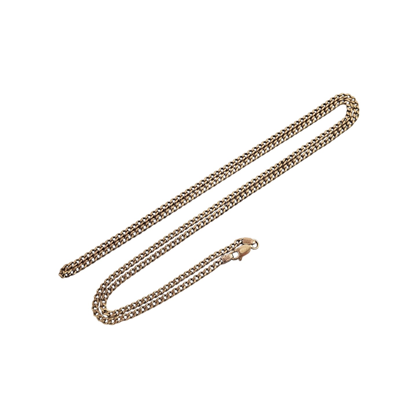 9ct 375 Yellow Gold Curb Chain L 70.4 cm 13.7 g.