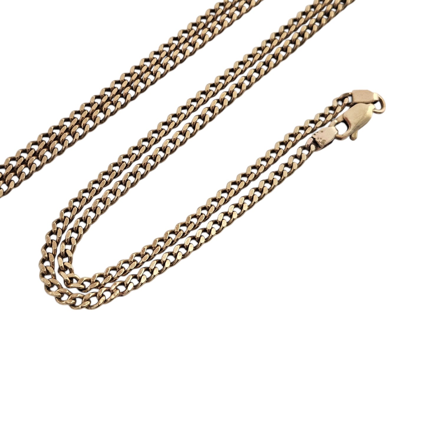 9ct 375 Yellow Gold Curb Chain L 70.4 cm 13.7 g.