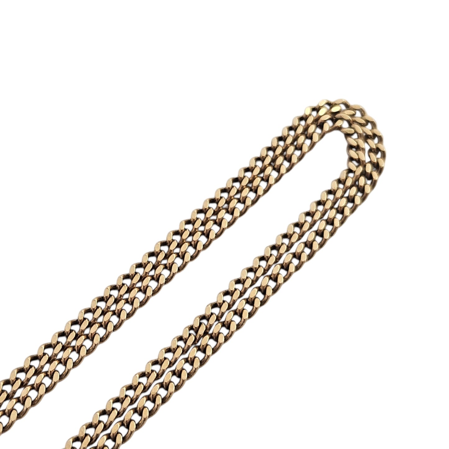 9ct 375 Yellow Gold Curb Chain L 70.4 cm 13.7 g.