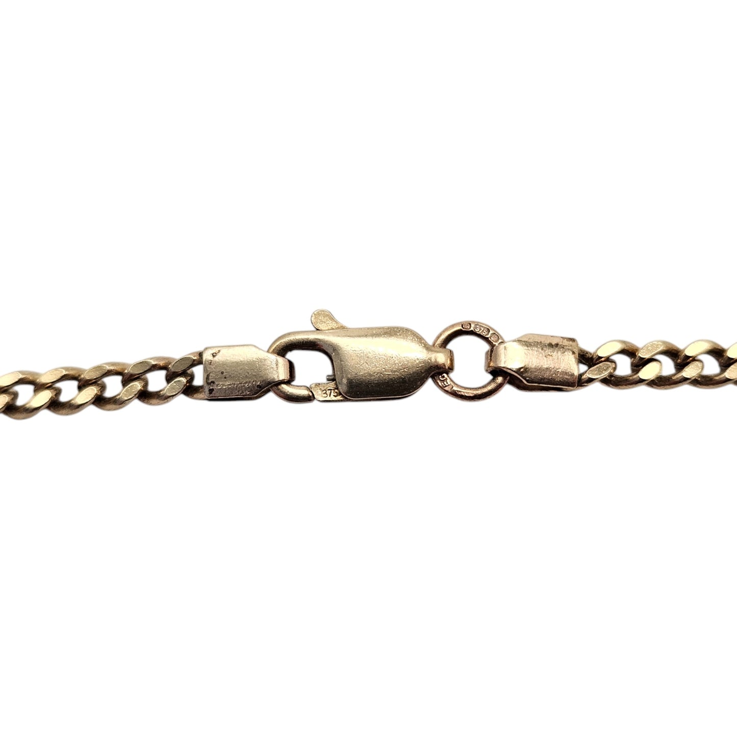9ct 375 Yellow Gold Curb Chain L 70.4 cm 13.7 g.