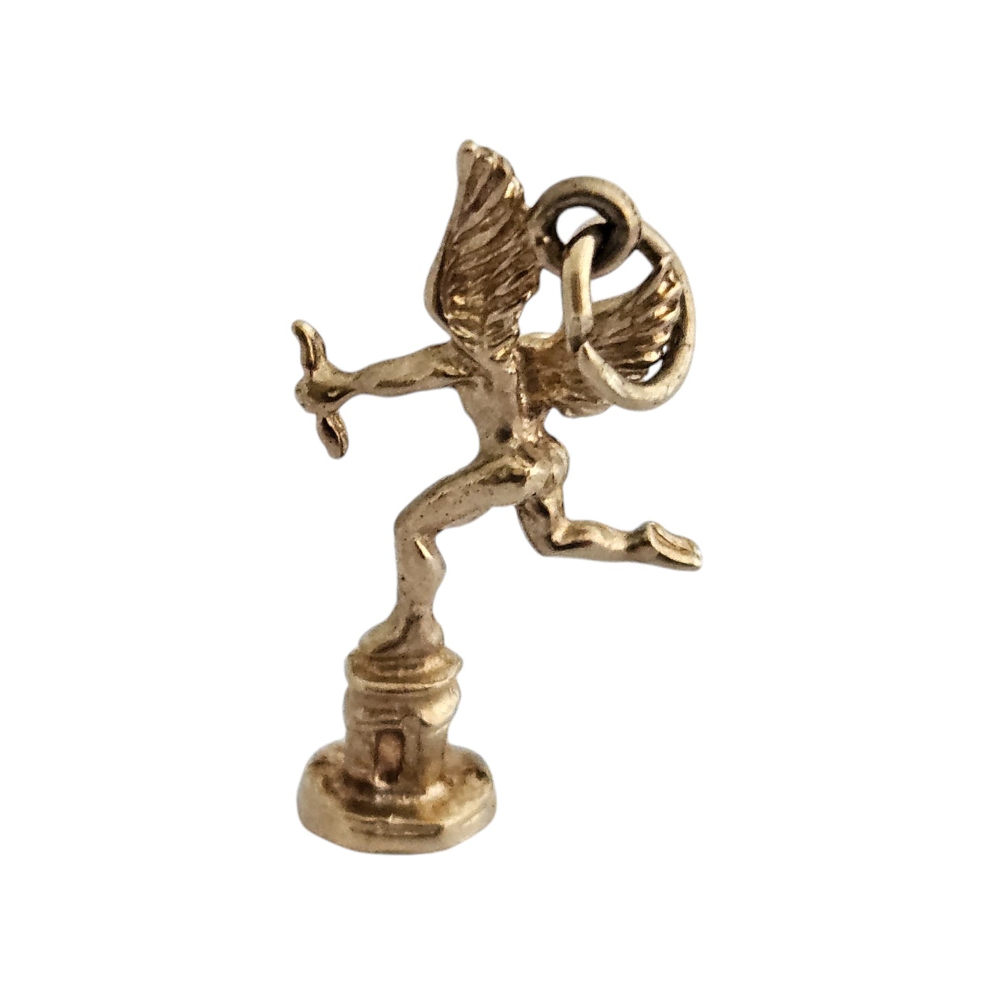 9ct 375 Yellow Gold Eros Charm 1978 L 2.2 cm 1.7 g