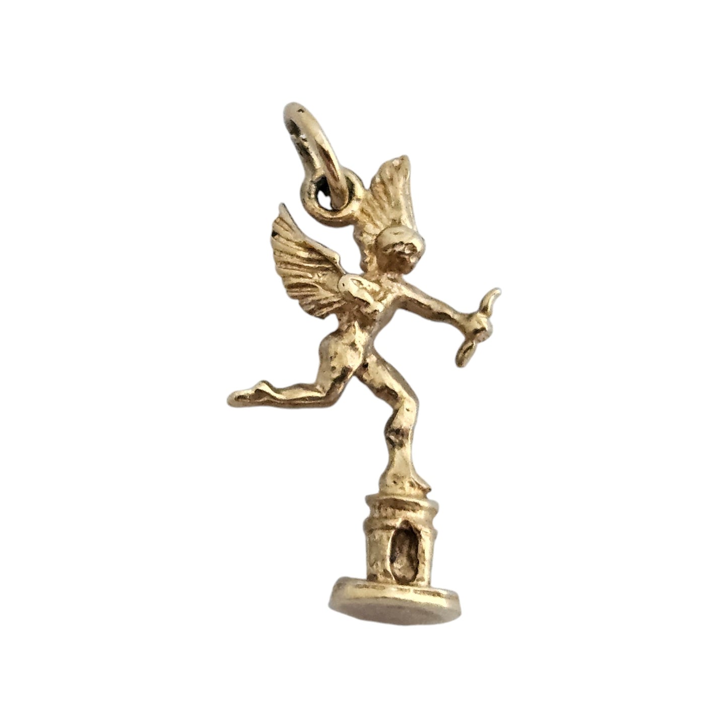 9ct 375 Yellow Gold Eros Charm 1978 L 2.2 cm 1.7 g