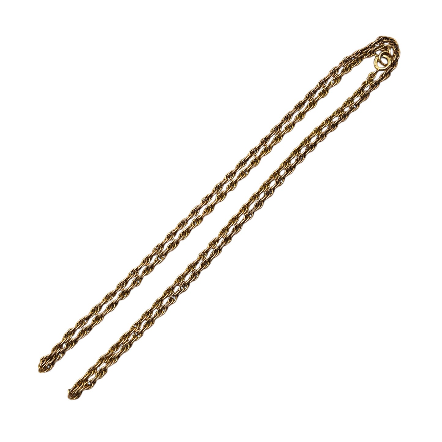 9ct Yellow Gold Fancy Link Chain L 62.5 cm 9.5 g.