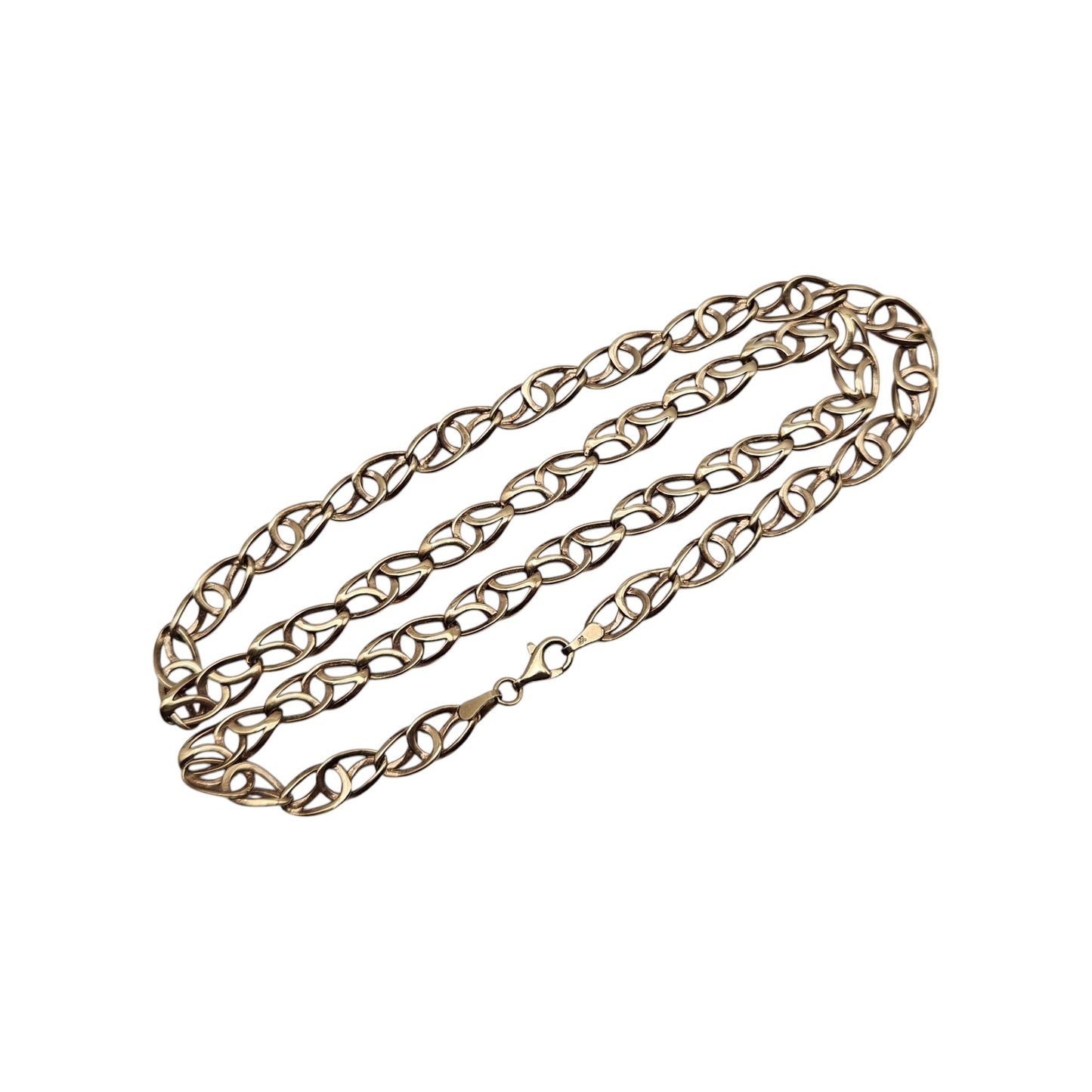 9ct 375 Yellow Gold Fancy Link Necklace L 46.2 cm 14.9 g