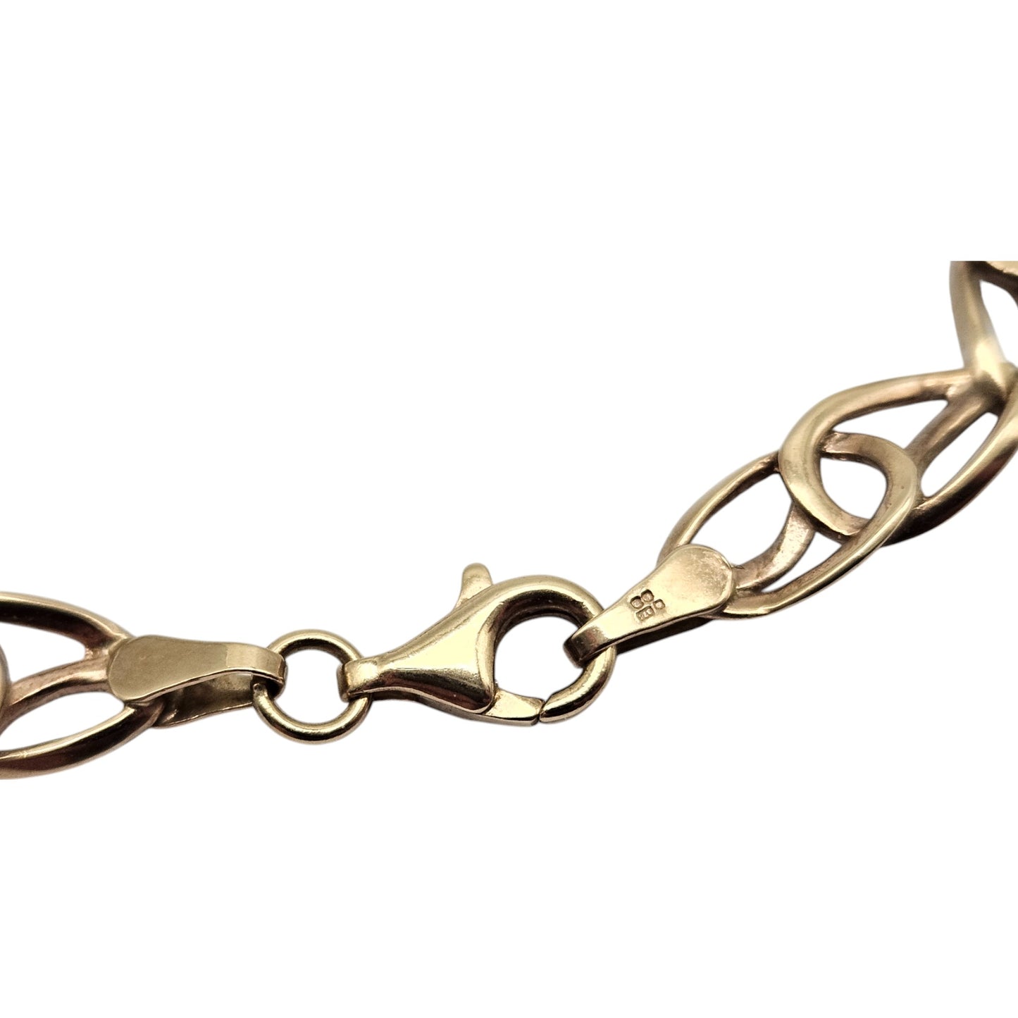 9ct 375 Yellow Gold Fancy Link Necklace L 46.2 cm 14.9 g