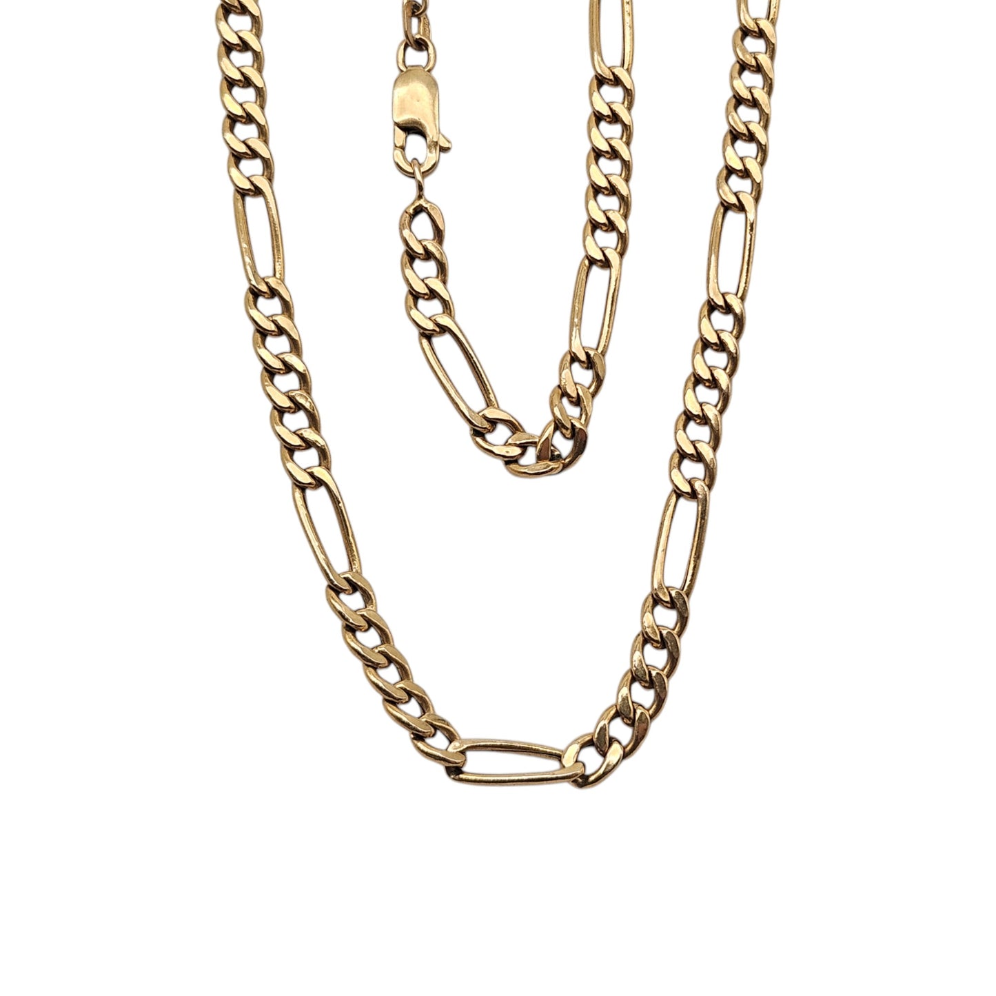 9ct 375 Yellow Gold Figaro Chain c.1990's L 61.0 cm 9.3 g.