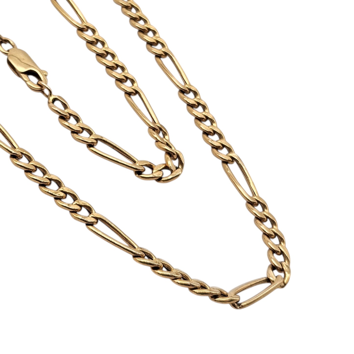9ct 375 Yellow Gold Figaro Chain c.1990's L 61.0 cm 9.3 g.