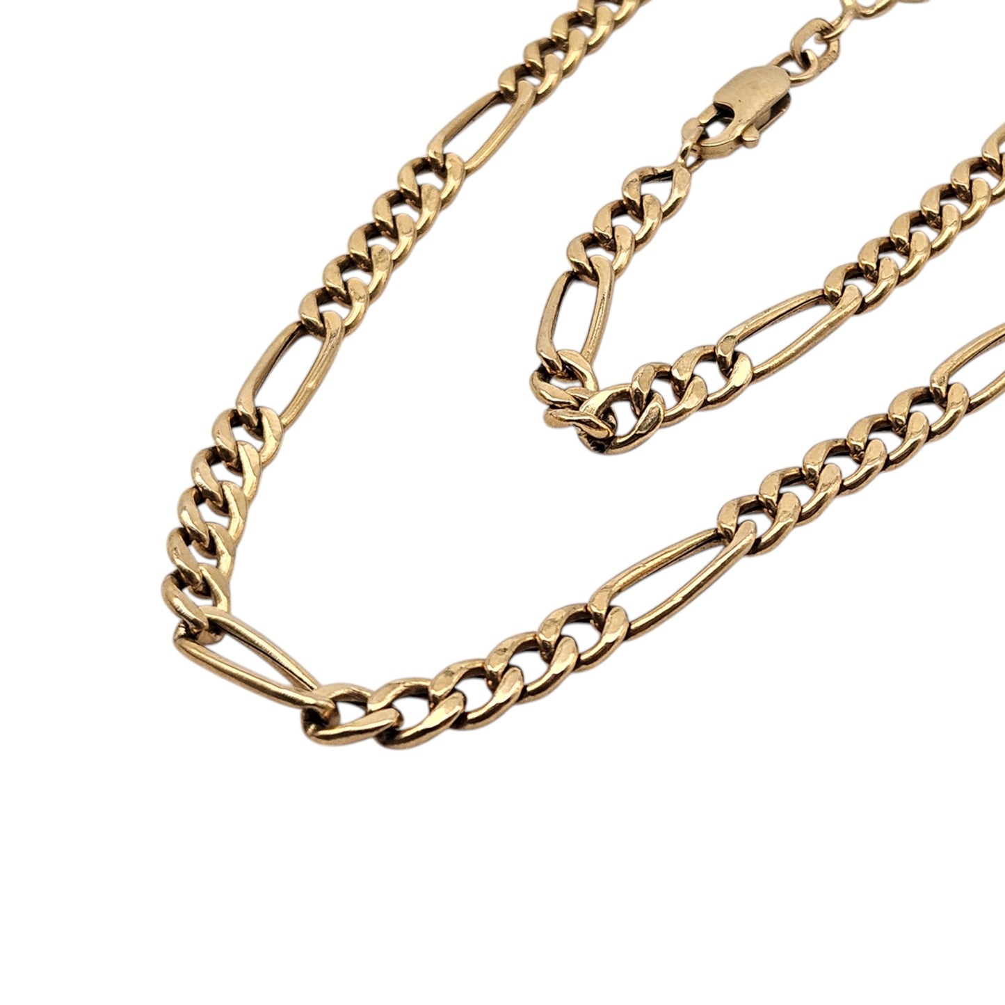 9ct 375 Yellow Gold Figaro Chain c.1990's L 61.0 cm 9.3 g.