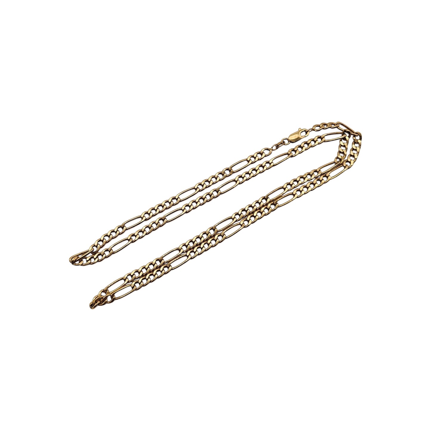 9ct 375 Yellow Gold Figaro Chain c.1990's L 61.0 cm 9.3 g.