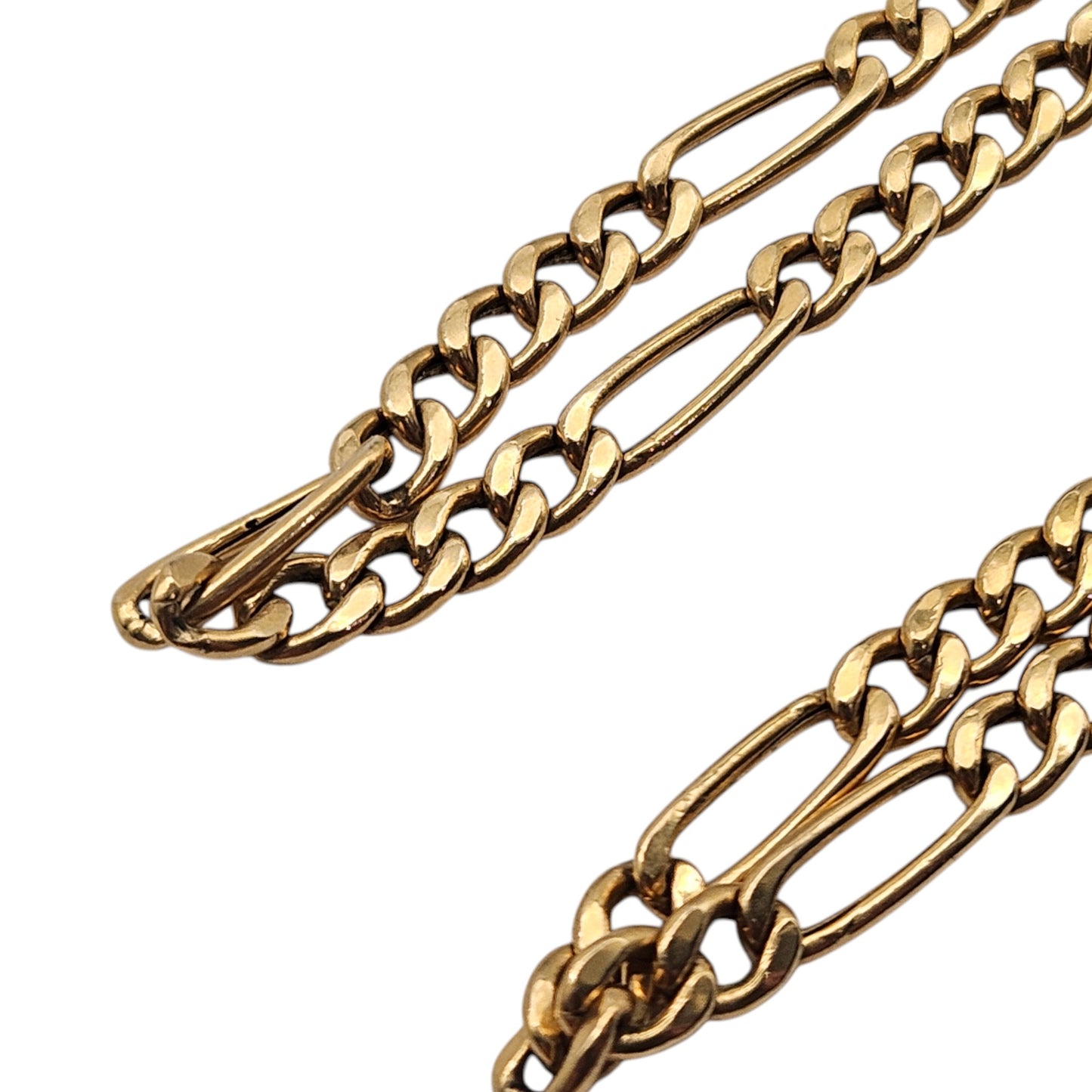 9ct 375 Yellow Gold Figaro Chain c.1990's L 61.0 cm 9.3 g.