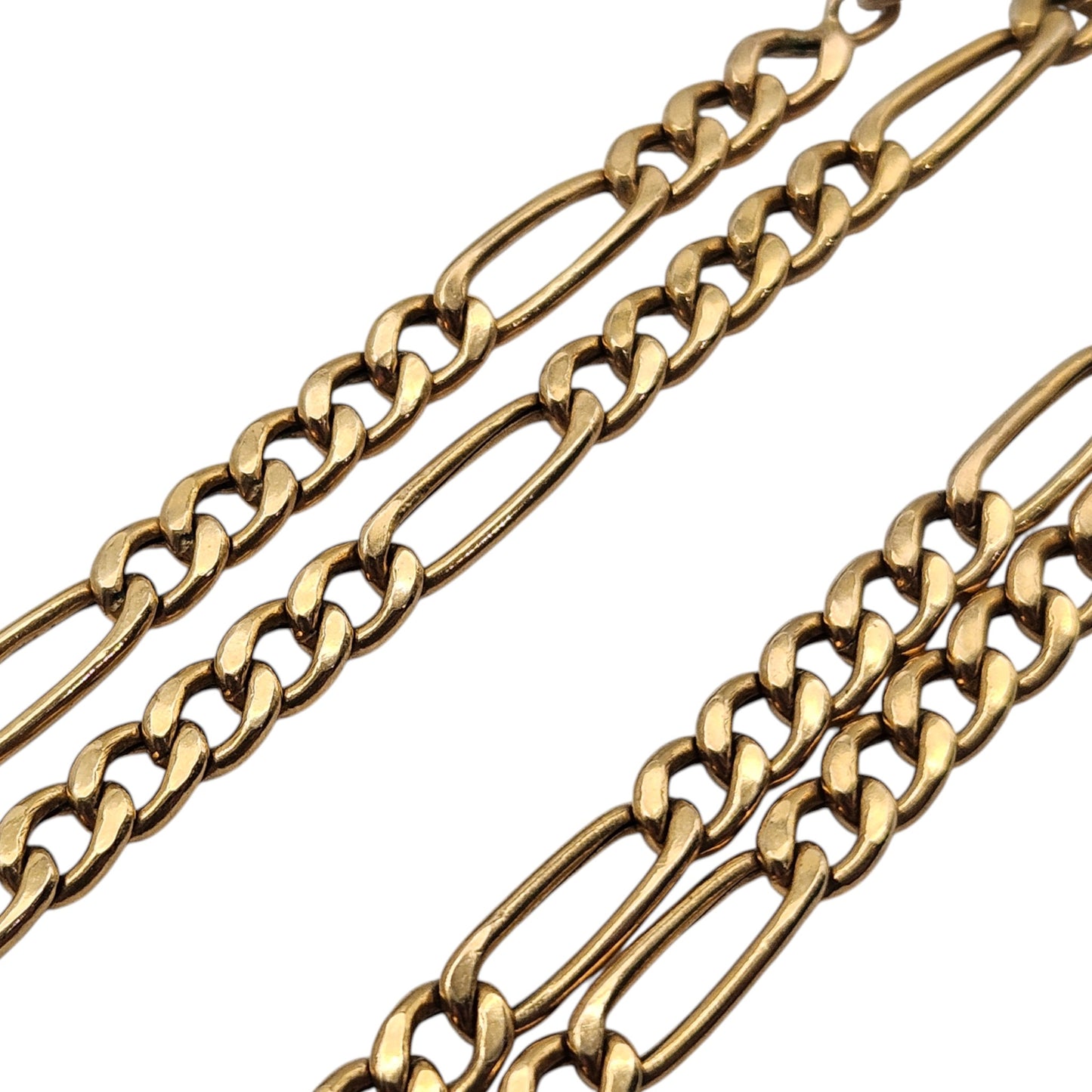 9ct 375 Yellow Gold Figaro Chain c.1990's L 61.0 cm 9.3 g.
