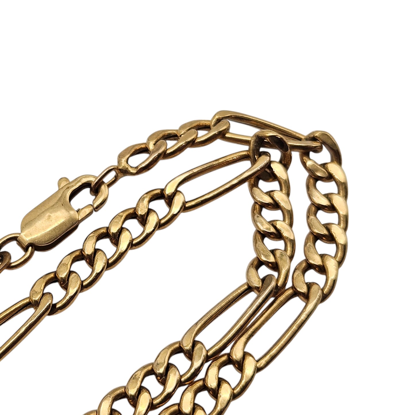 9ct 375 Yellow Gold Figaro Chain c.1990's L 61.0 cm 9.3 g.