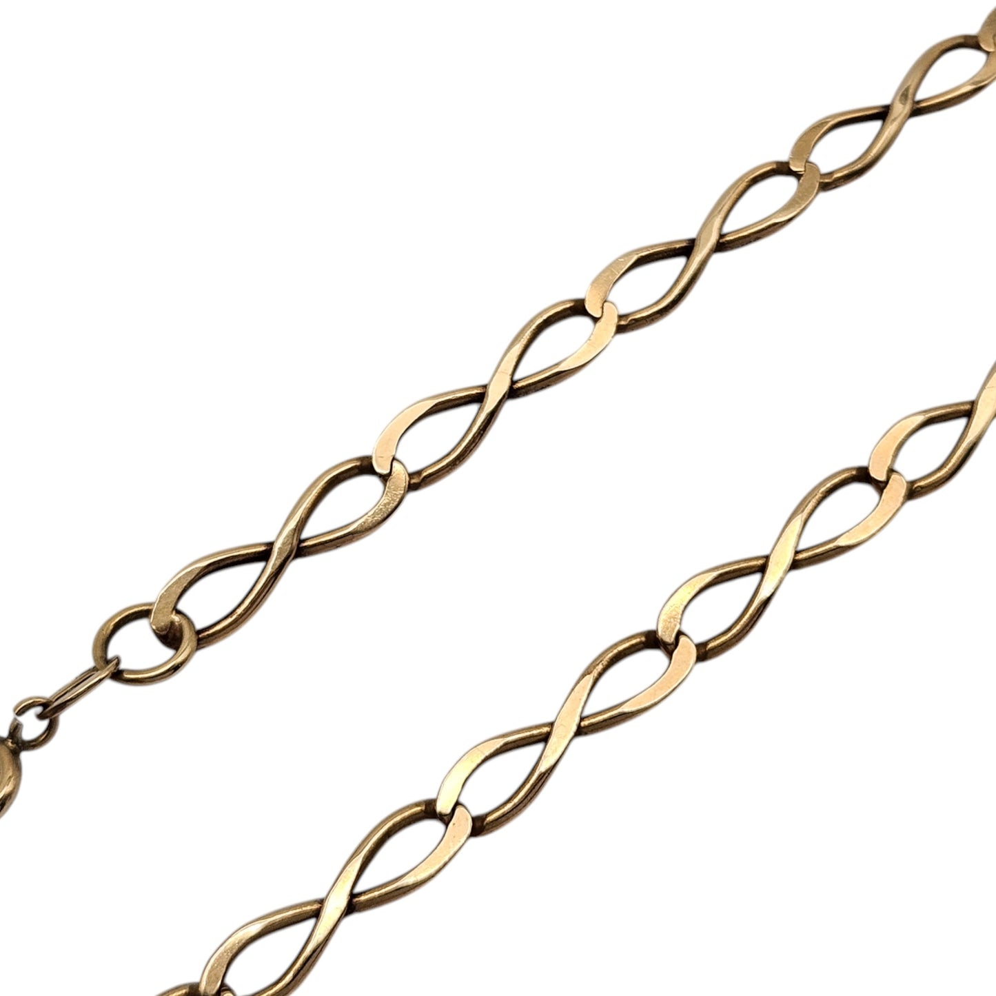 9ct 375 Yellow Gold Chain Necklace 1991 L 47.7 cm 7.7 g.