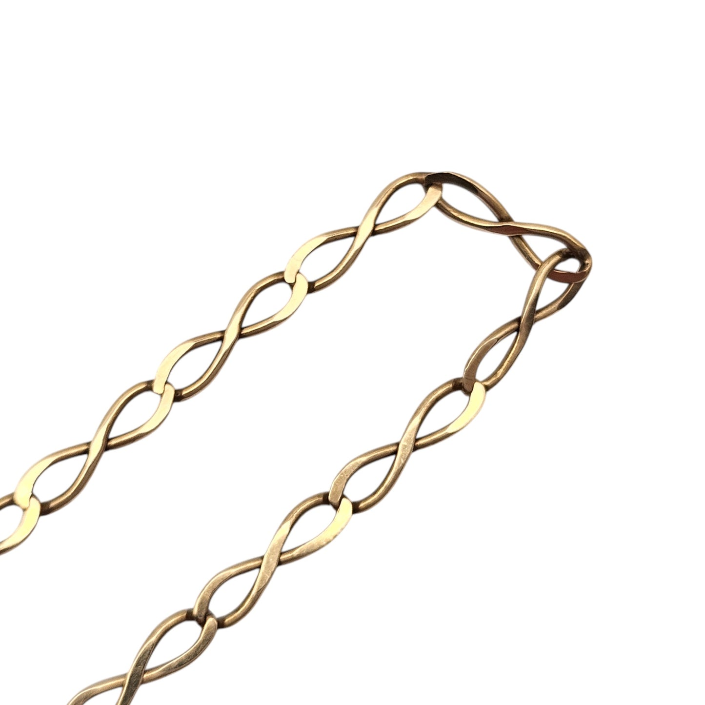 9ct 375 Yellow Gold Chain Necklace 1991 L 47.7 cm 7.7 g.