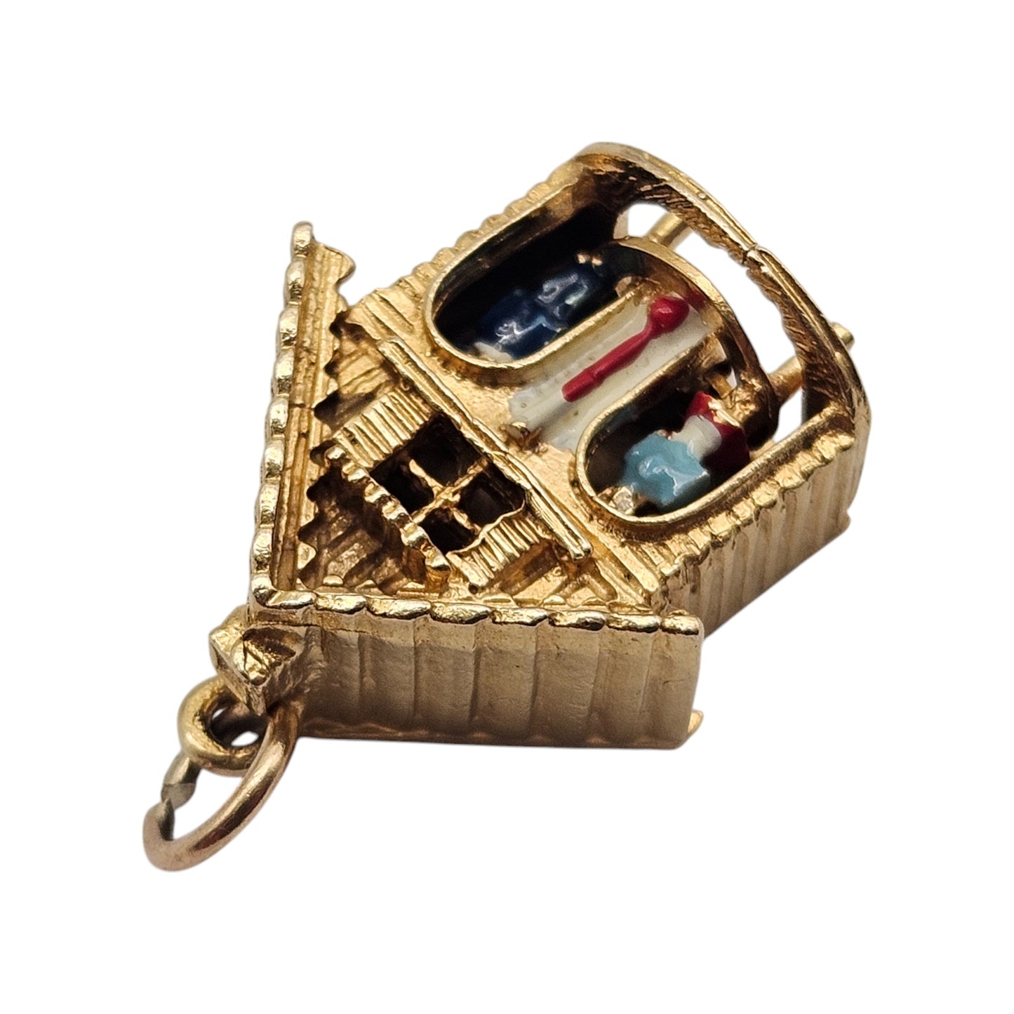 Georg Jensen 9ct 375 Yellow Gold Fine & Wet Articulated Charm 1971 L 2.1 cm 7.3 g