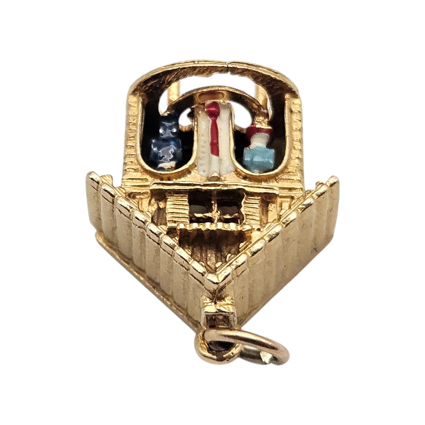 Georg Jensen 9ct 375 Yellow Gold Fine & Wet Articulated Charm 1971 L 2.1 cm 7.3 g