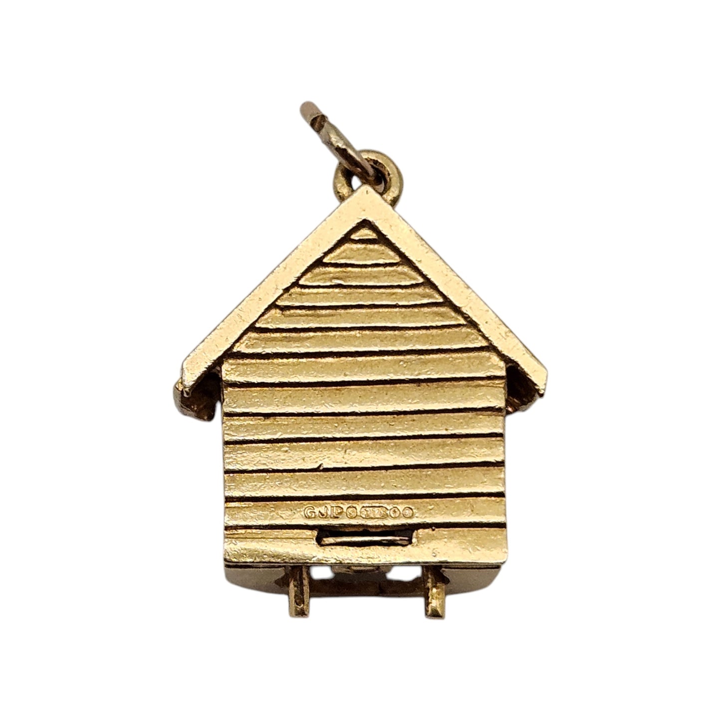 Georg Jensen 9ct 375 Yellow Gold Fine & Wet Articulated Charm 1971 L 2.1 cm 7.3 g