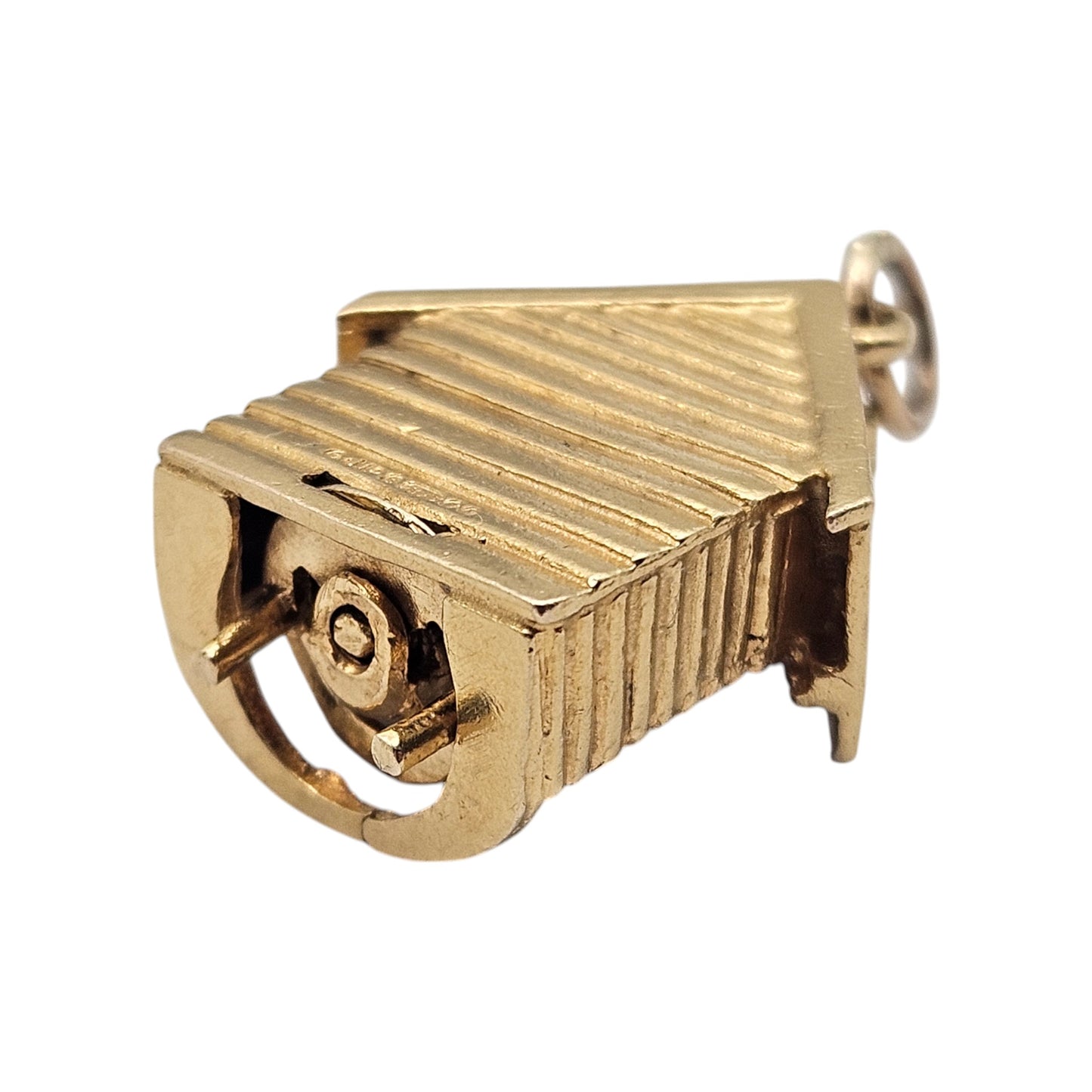 Georg Jensen 9ct 375 Yellow Gold Fine & Wet Articulated Charm 1971 L 2.1 cm 7.3 g