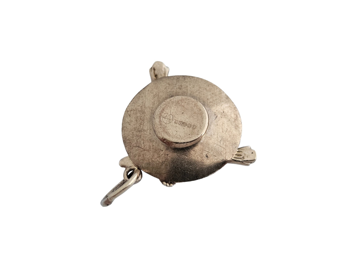 Unusual 9ct 375 Yellow Gold Fish And Chips on a Plate Charm 1962 L 2.0 cm 3.0 g