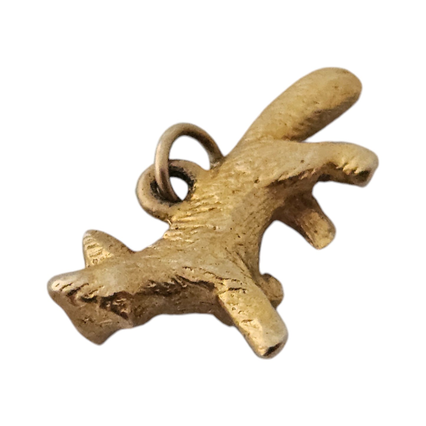 9ct 375 Yellow Gold Fox Charm c.1960's L 1.8 cm 1.9 g.