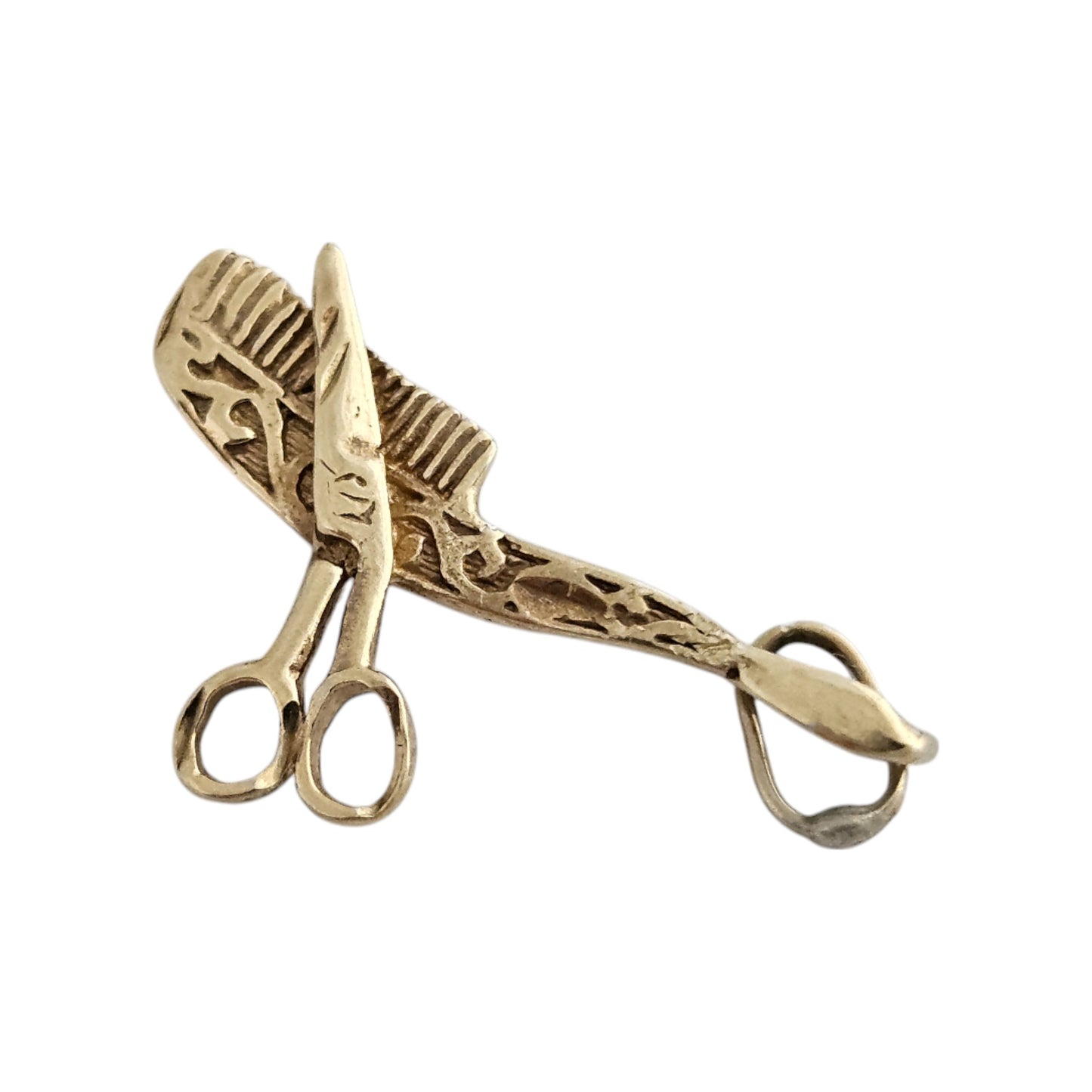 9ct 375 Yellow Gold Grooming Tools L 2.1 cm 0.7 g.