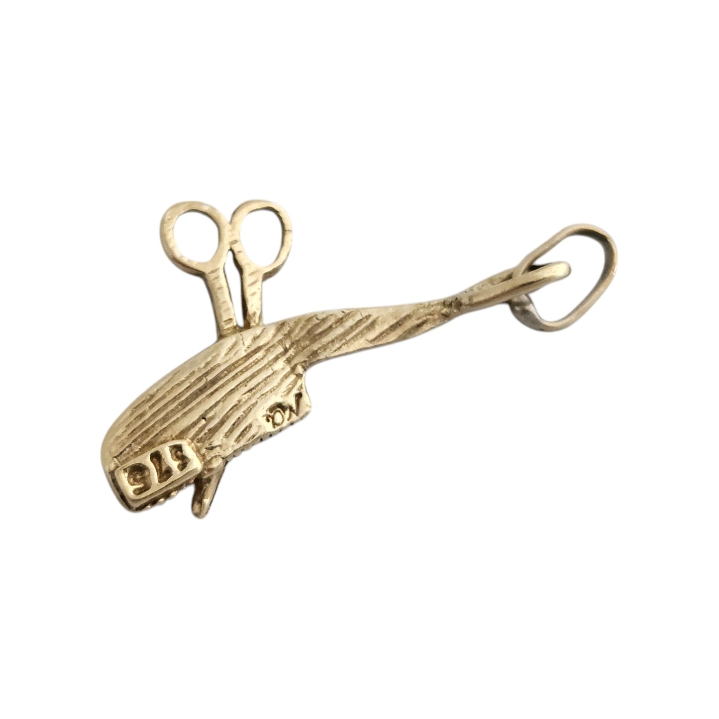9ct 375 Yellow Gold Grooming Tools L 2.1 cm 0.7 g.