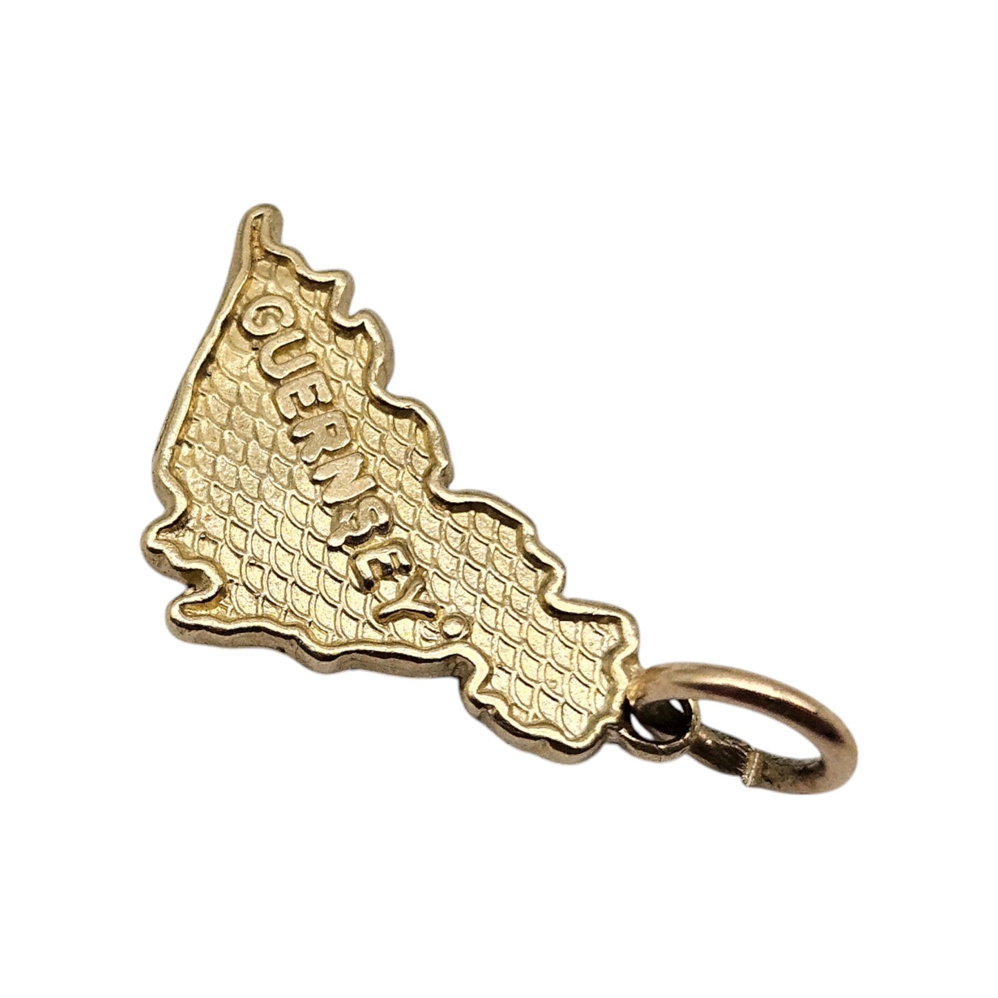 9ct Yellow Gold Guernsey Charm L 1.5 cm 1.4 g.