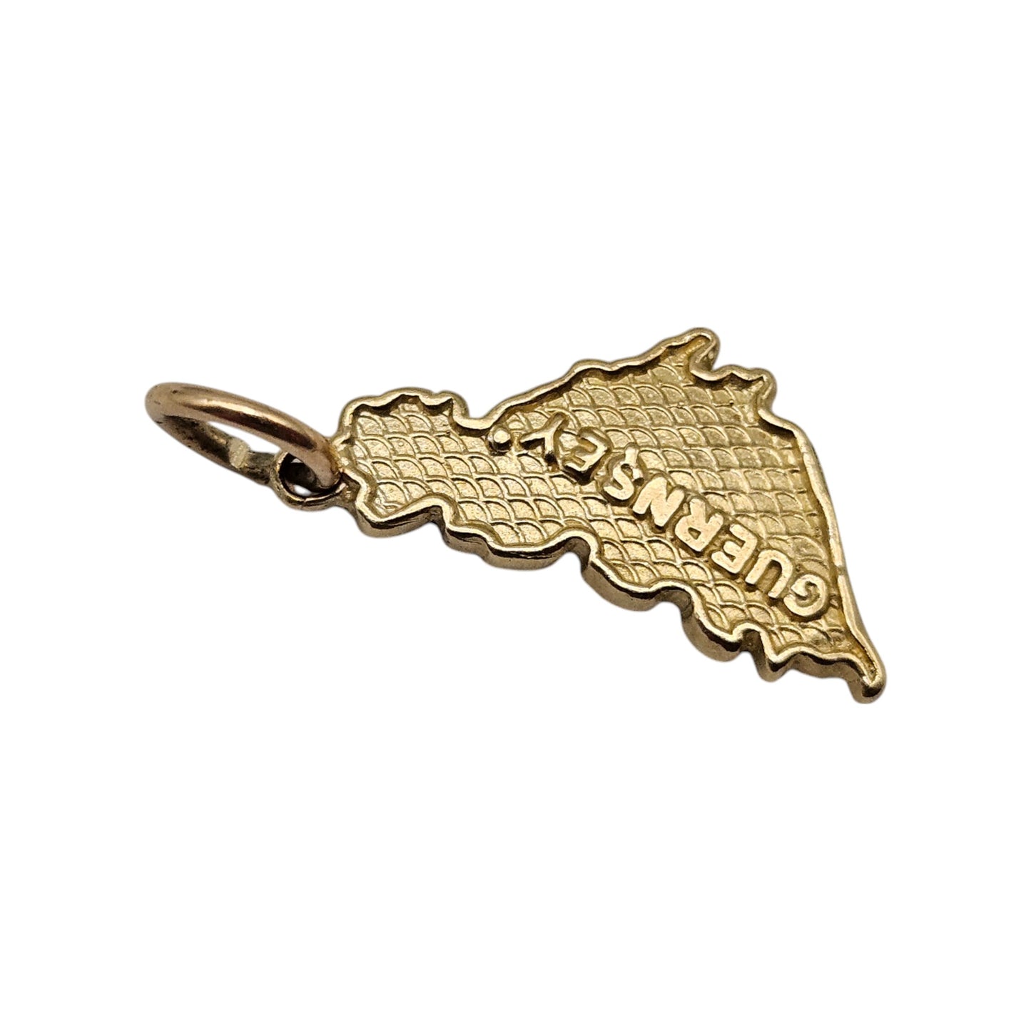 9ct Yellow Gold Guernsey Charm L 1.5 cm 1.4 g.
