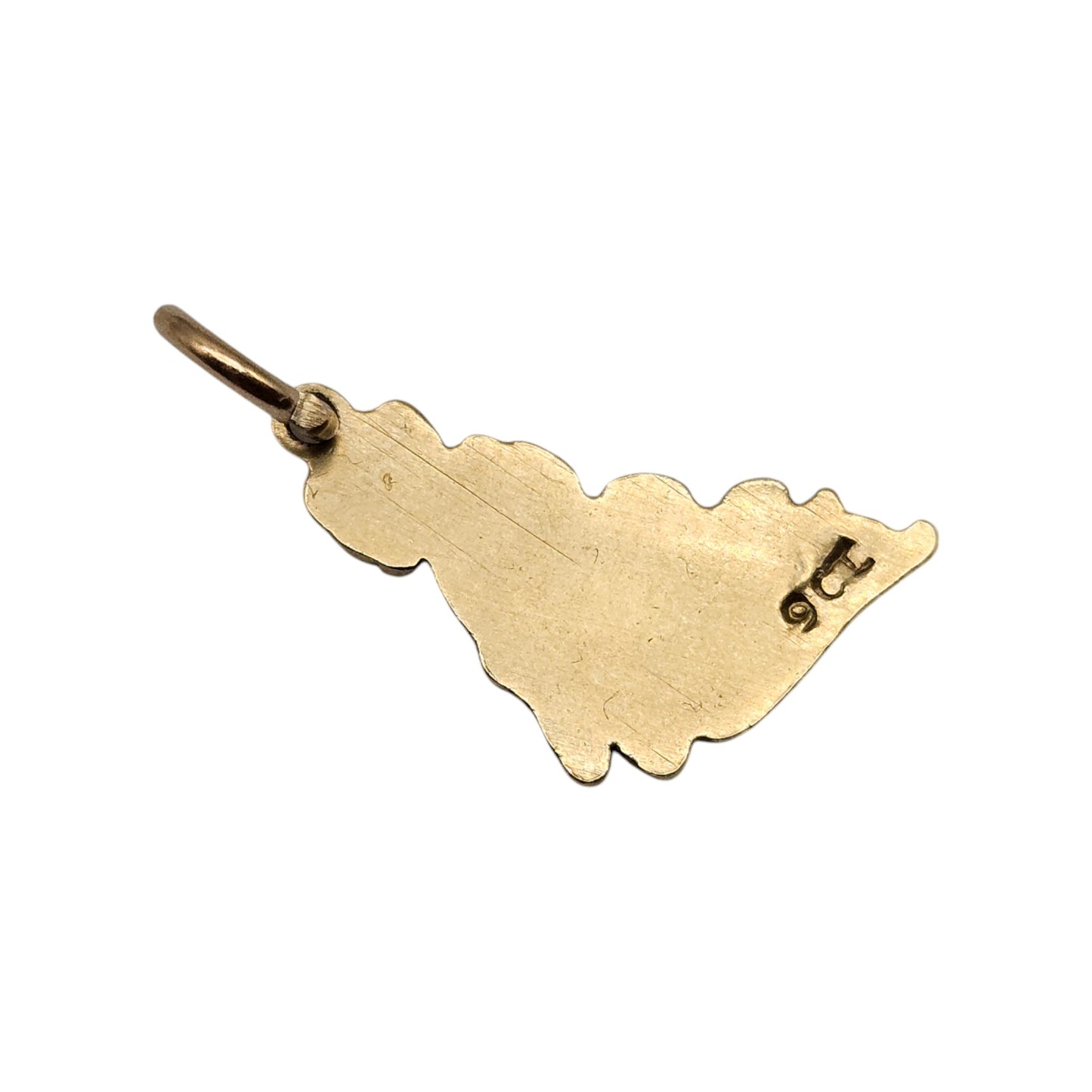 9ct Yellow Gold Guernsey Charm L 1.5 cm 1.4 g.