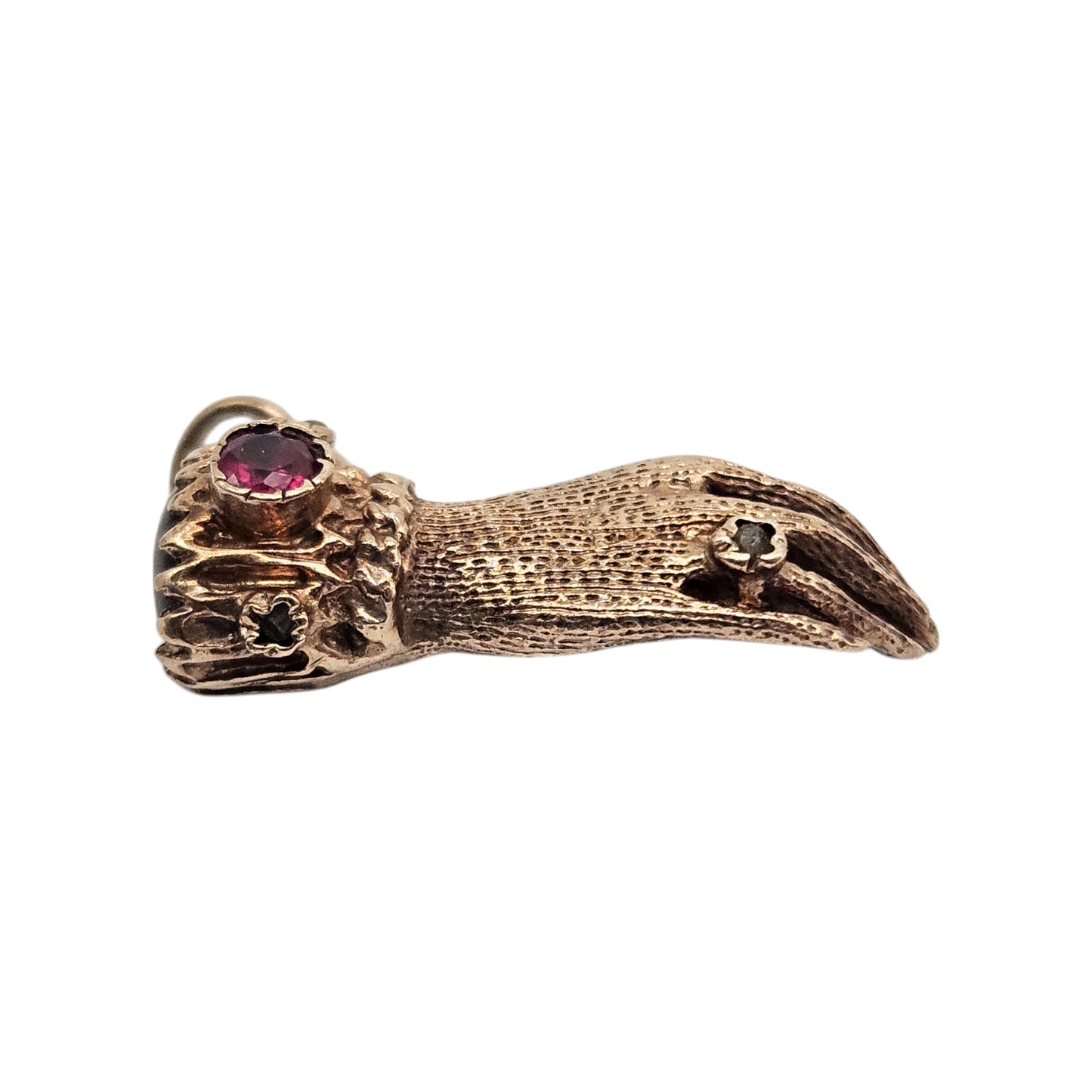 Rare 9ct 375 Yellow Gold Hand Charm 1974 L 2.1 cm 2.9 g.