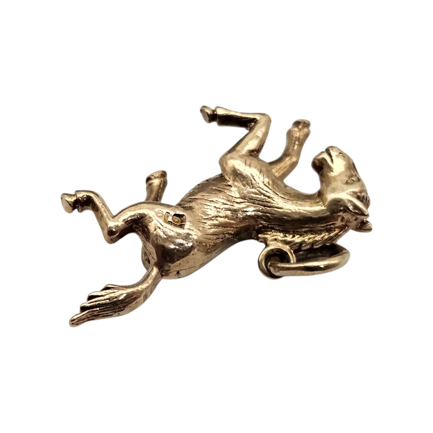 9ct 375 Yellow Gold Horse Charm 1961 L 2.2 cm 2.7 g.