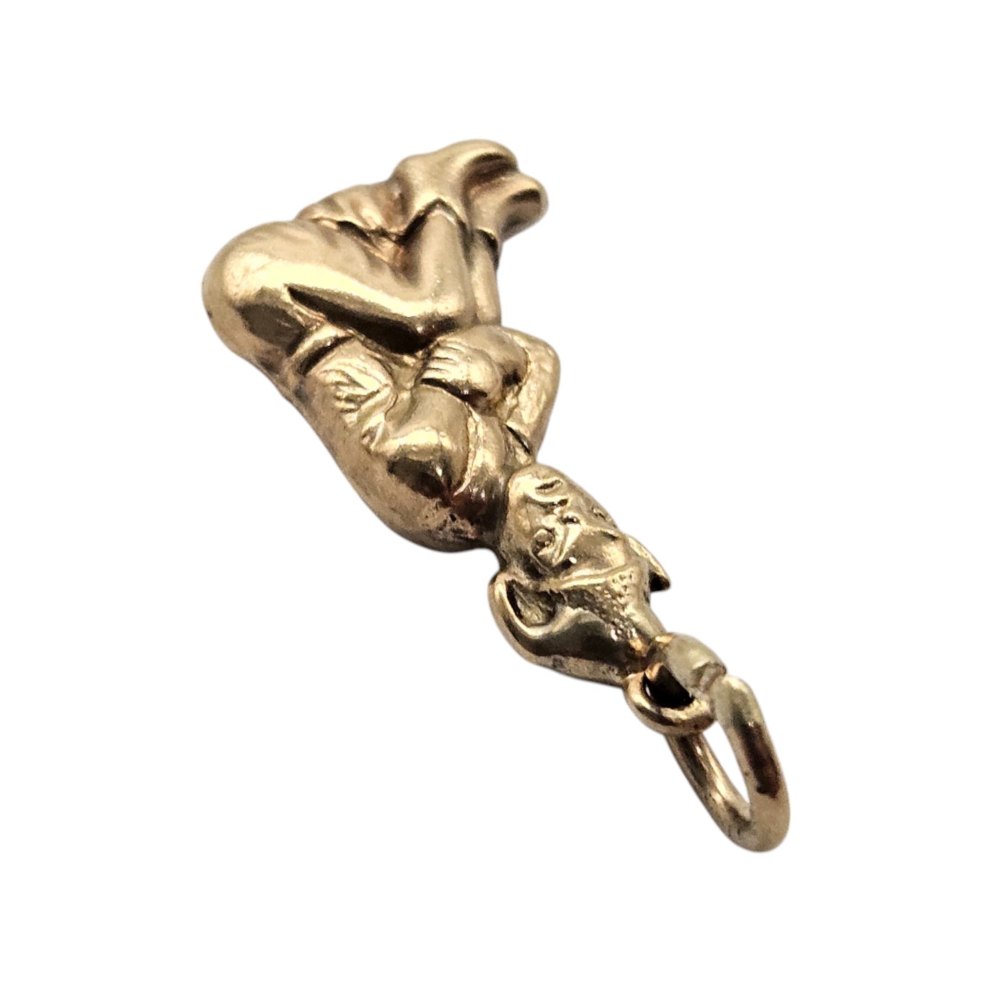 9ct Yellow Gold Imp or Pixie Charm c.1960's L 1.7 cm 0.8 g.