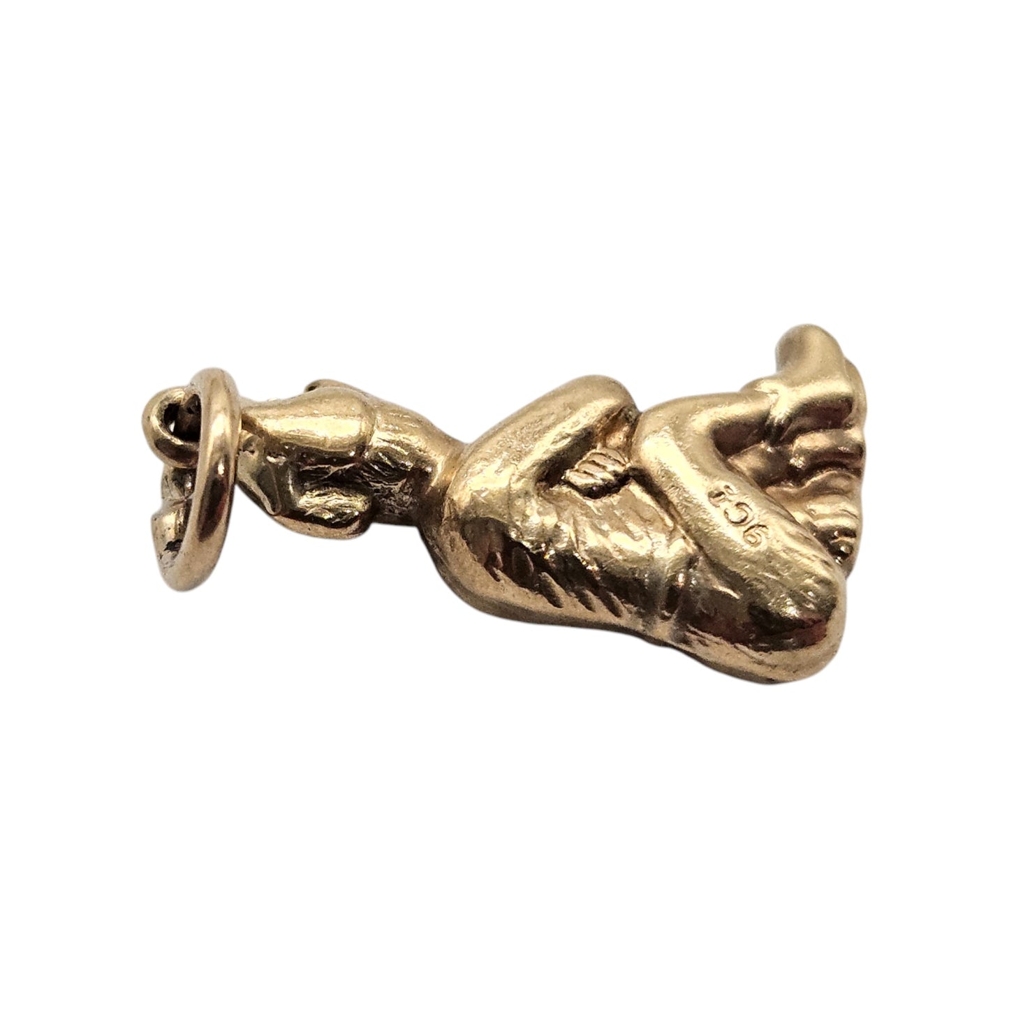 9ct Yellow Gold Imp or Pixie Charm c.1960's L 1.7 cm 0.8 g.