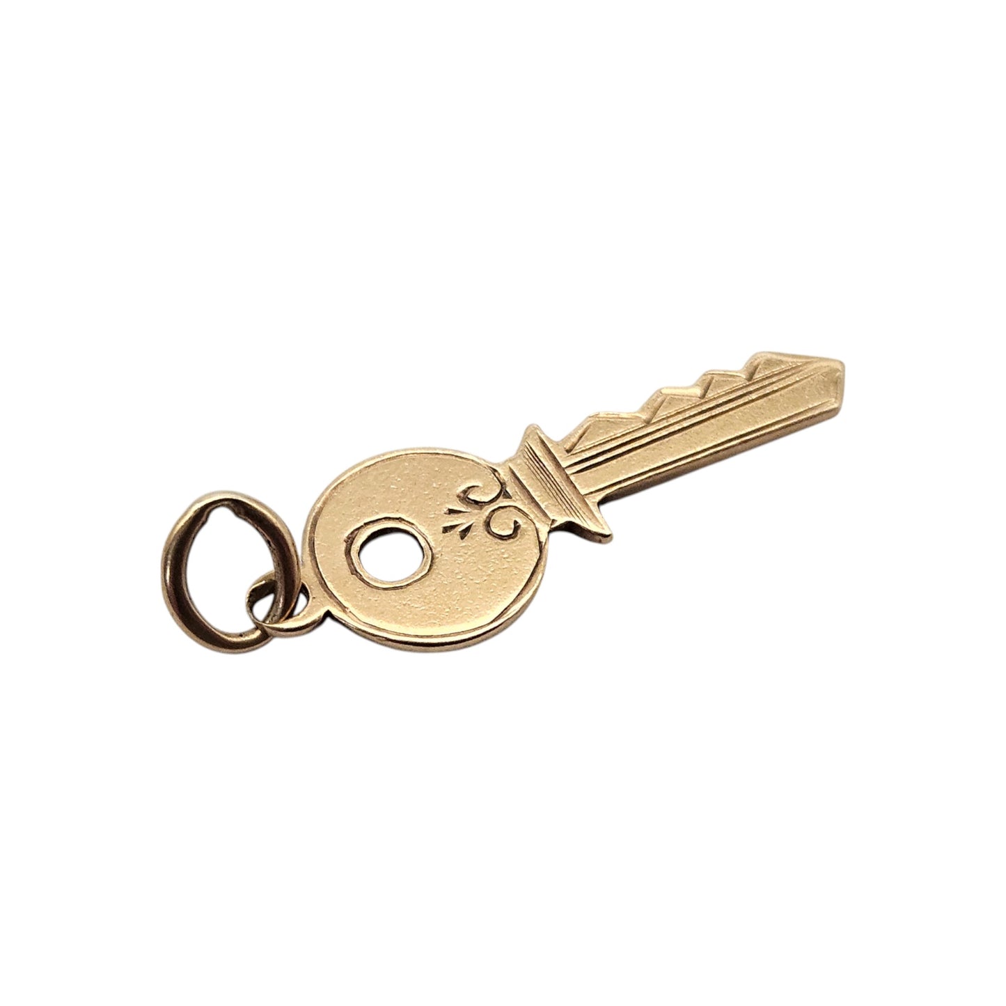 Chester 9ct 375 Yellow Gold Key Charm 1952 L 2.2 cm 1.0 g.